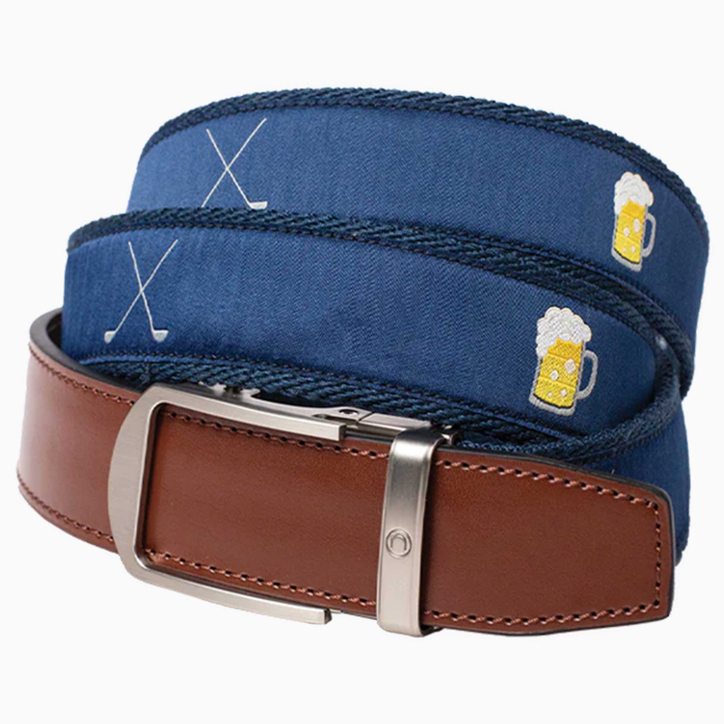 Hampton Happy Time Golf Ribbon Ratchet Belt 1.38