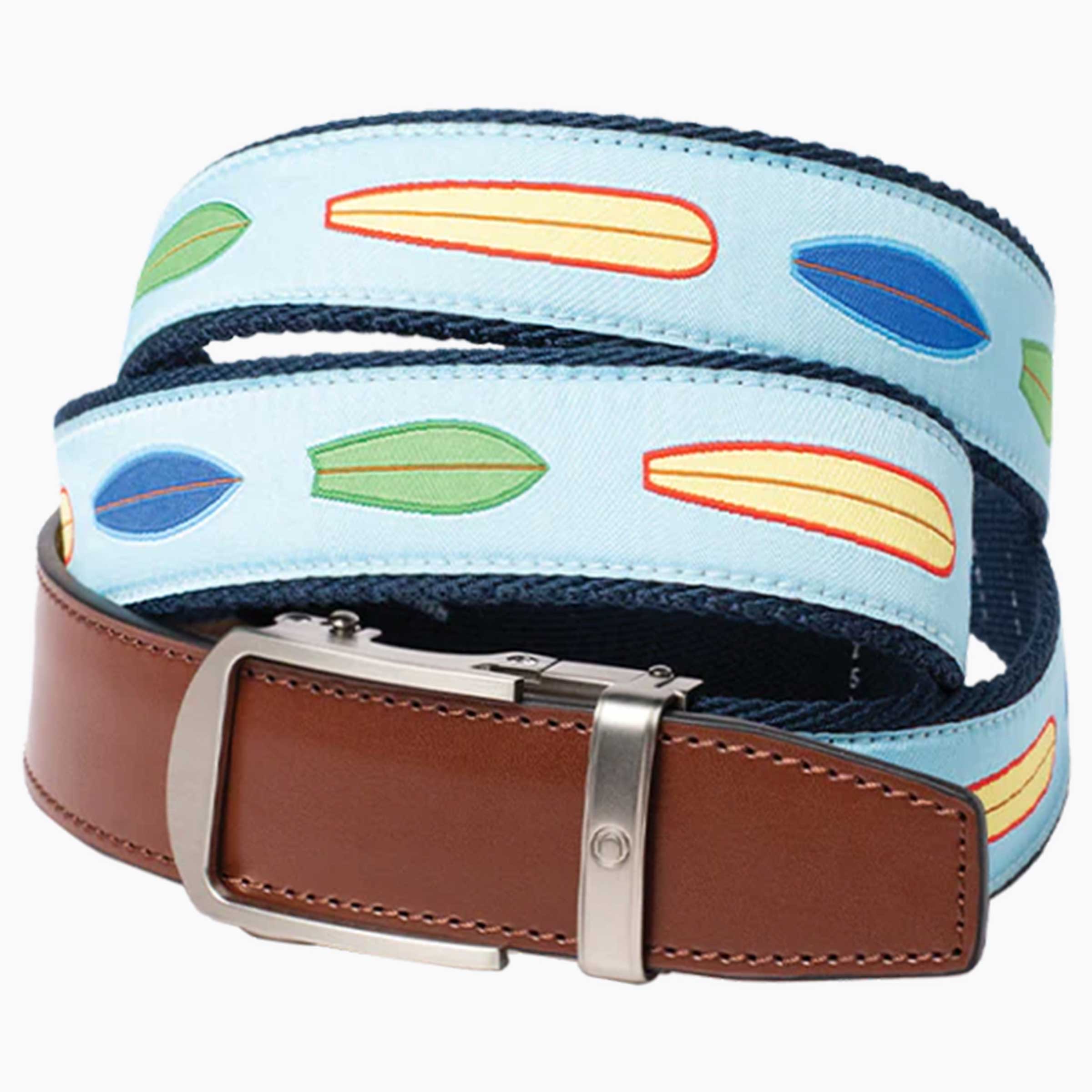 Hampton Wave Rider Ribbon Ratchet Belt 1.38" [35mm]