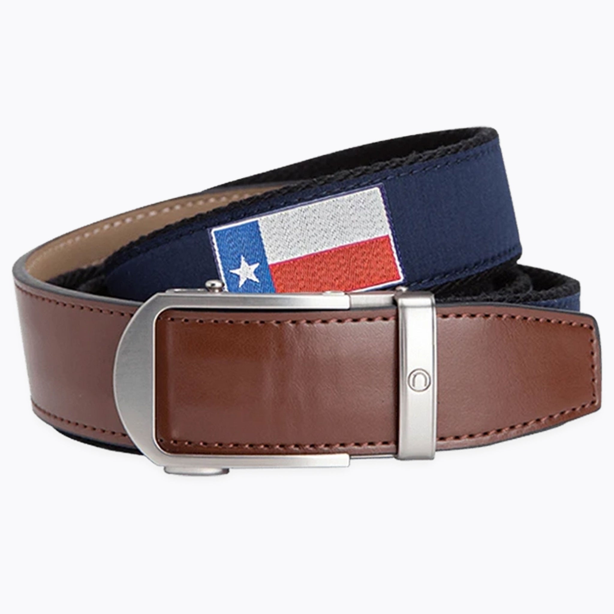 Hampton Texas Flag Golf Ribbon Belt 1.38" [35mm]