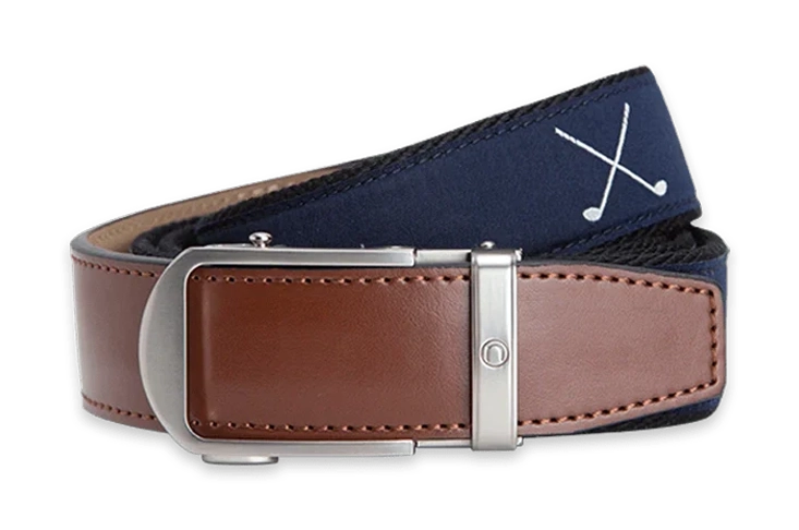 Hampton Tee Time, 1 3/8" Strap, Golf Ribbon Belt