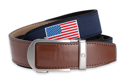 Hampton USA Flag, 1 3/8" Strap, Golf Ribbon Belt