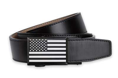 Heritage Classic USA Flag Black, 1 3/8" Strap, Dress Belt