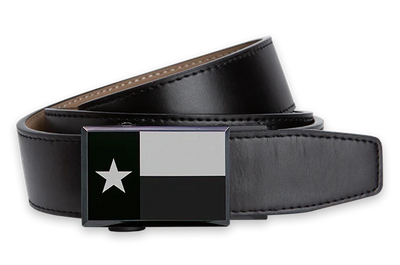 Heritage Texas Flag, Black 1 3/8" Strap, Golf Belt