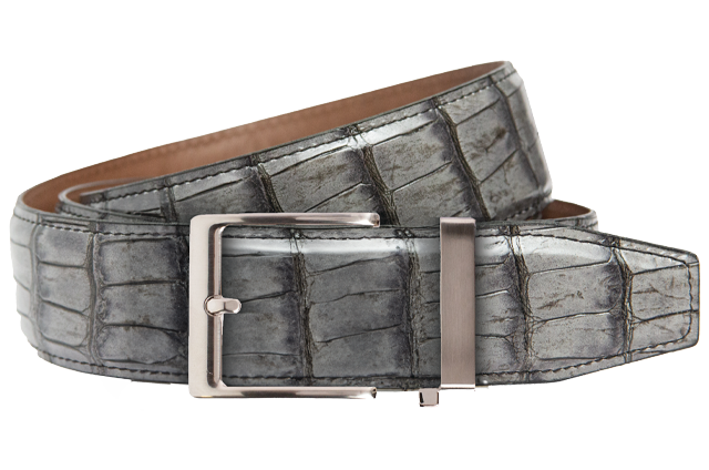Nexbelt Crocodile Belt Grey Up to 50" Waist PCU1329 Nexbelt Crocodile Belt Grey Up to 50" Waist PCU1329