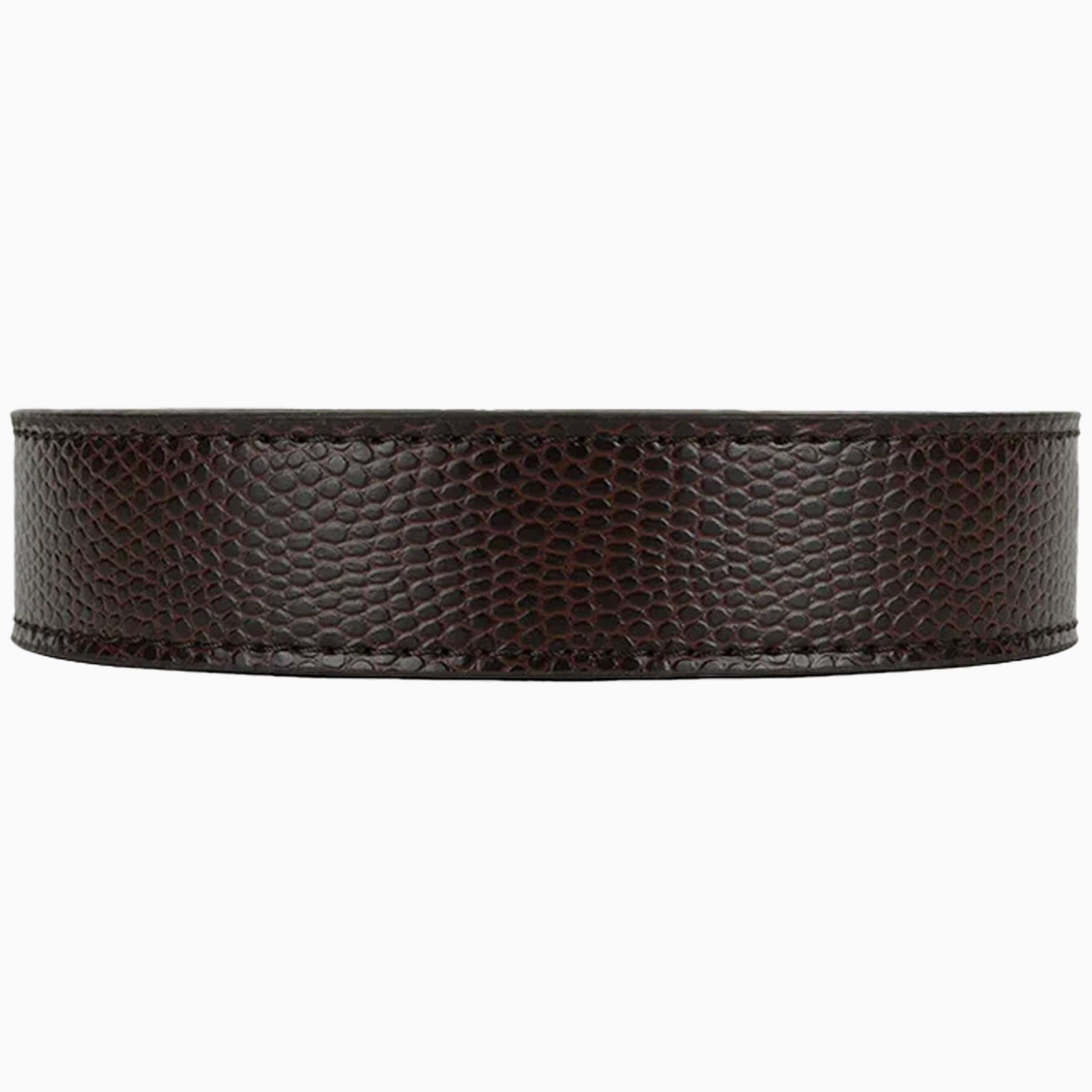 Lagarto Embossed Brown Strap 1