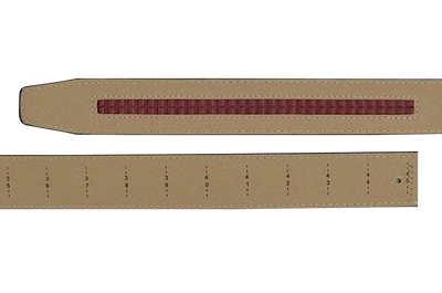 Smooth White 1 3/8" Leather Dress Strap