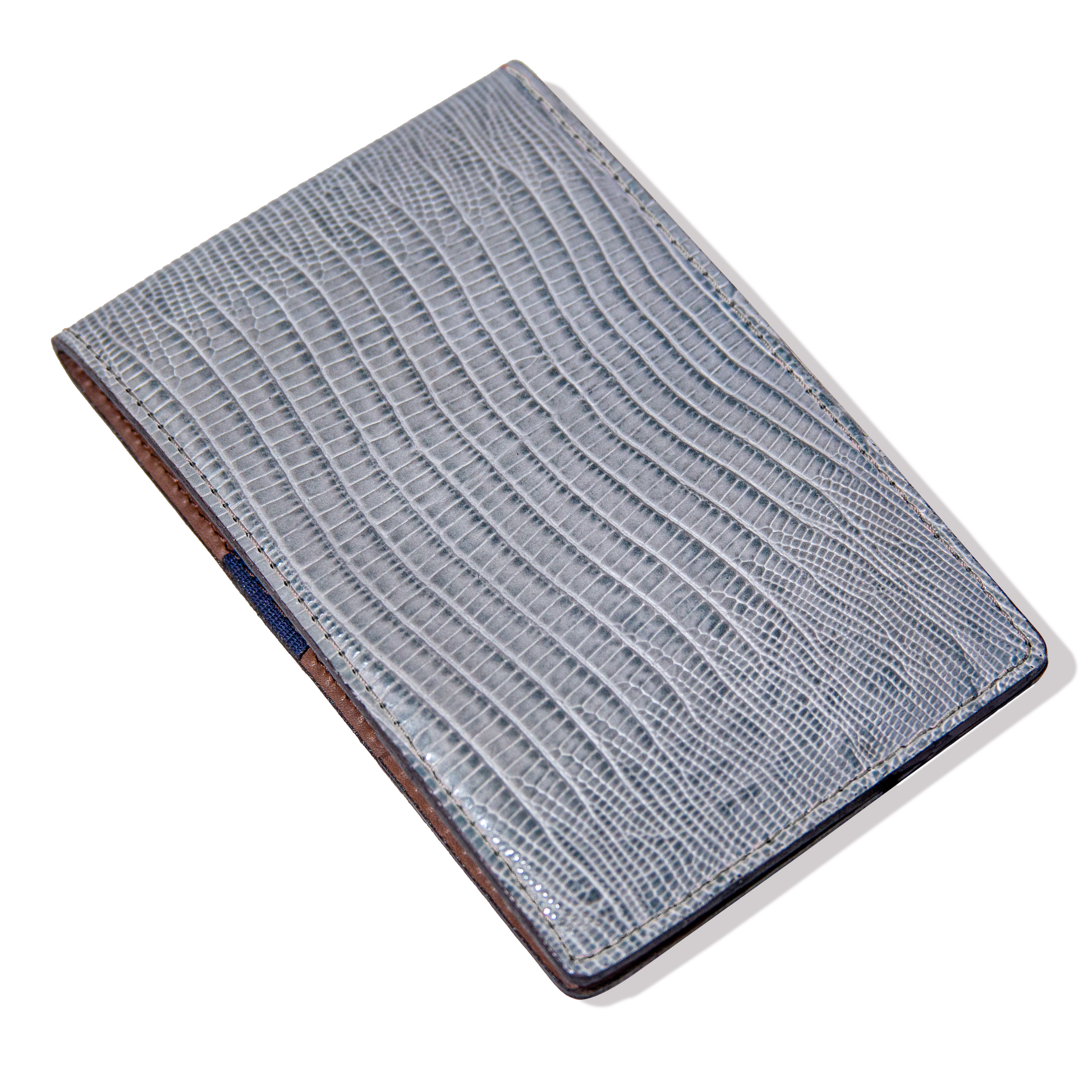 Scorecard Holder Lizard - Light Grey w/ Grey Thread