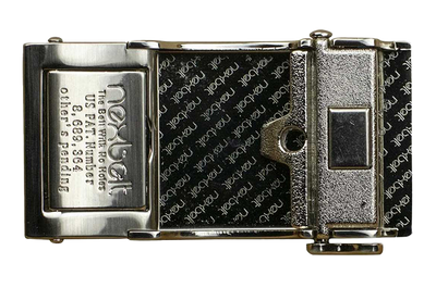 Go-In Nickel Shield Golf Buckle, Fits 1 3/8" Straps