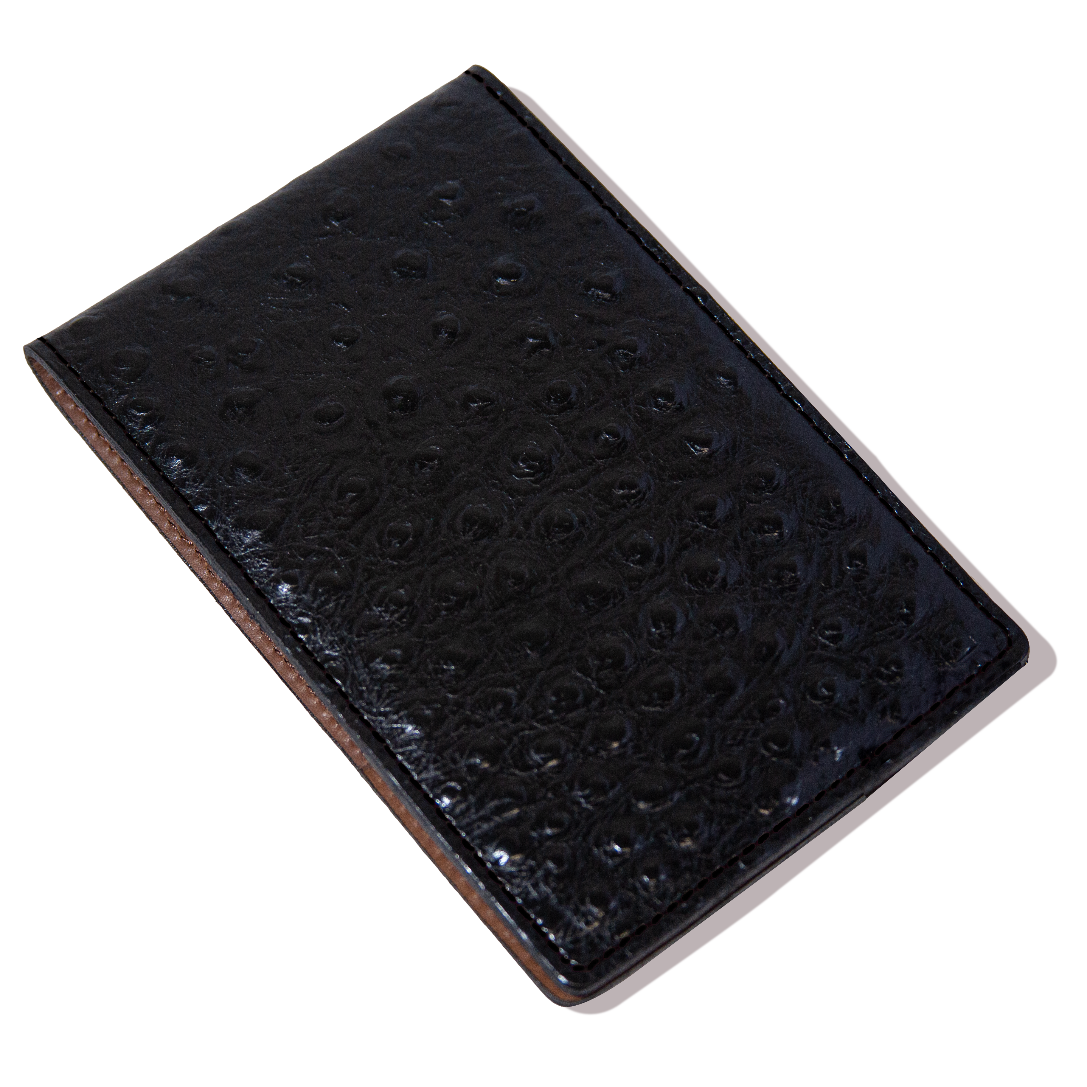 Scorecard Holder Ostrich - Black w/ Black Thread