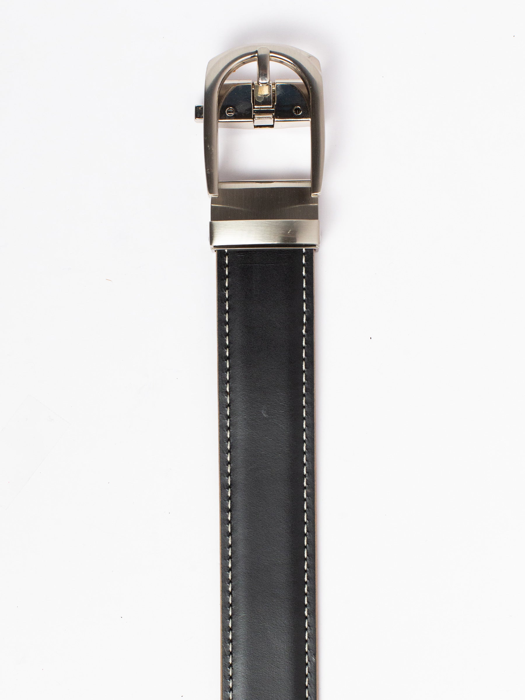 The Langford Americana Belt, Black – Oil-Tanned Harness Leather Strap, 1 3/8" [35mm]