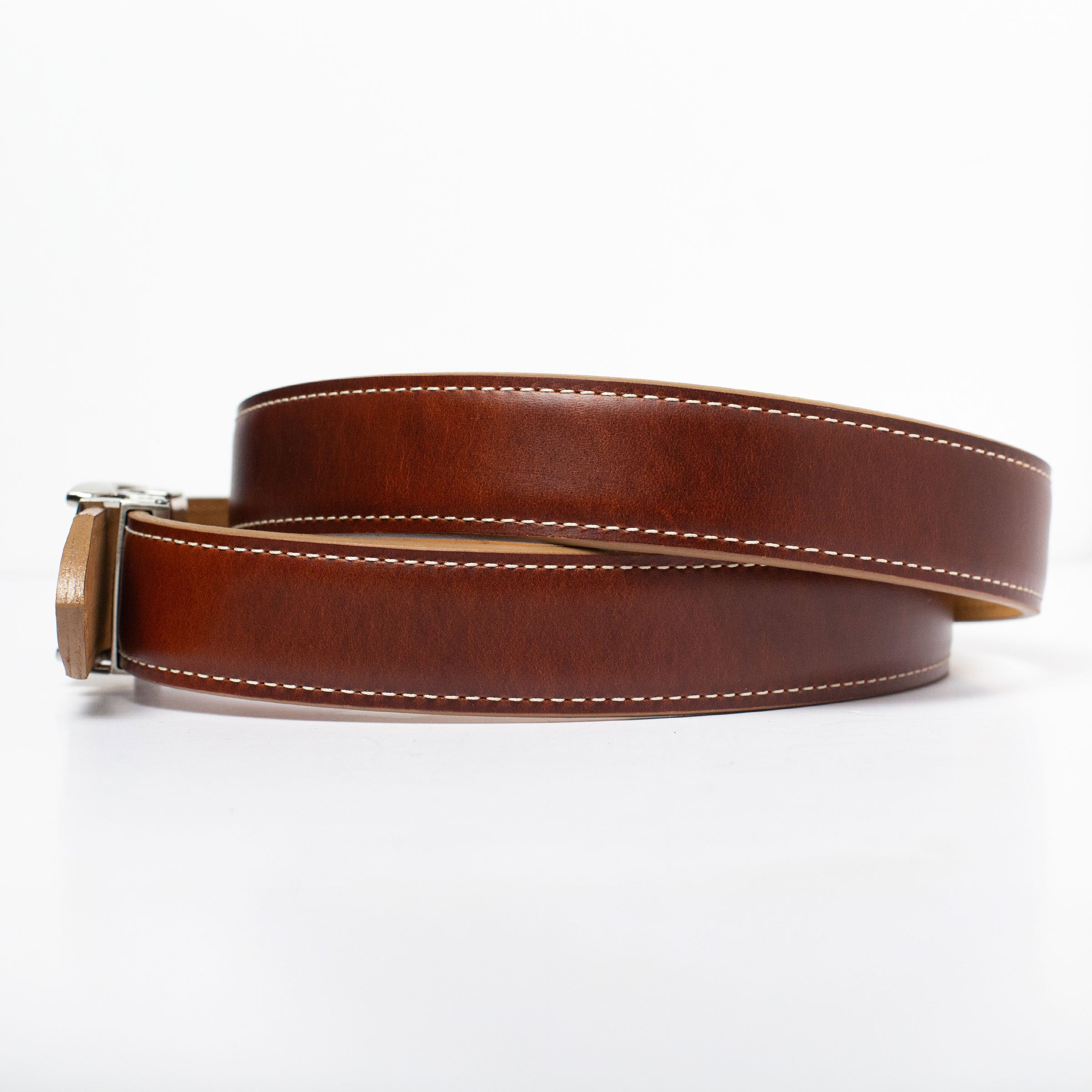 The Langford Americana Belt, Brown – Oil-Tanned Harness Leather Strap, 1 3/8" [35mm]