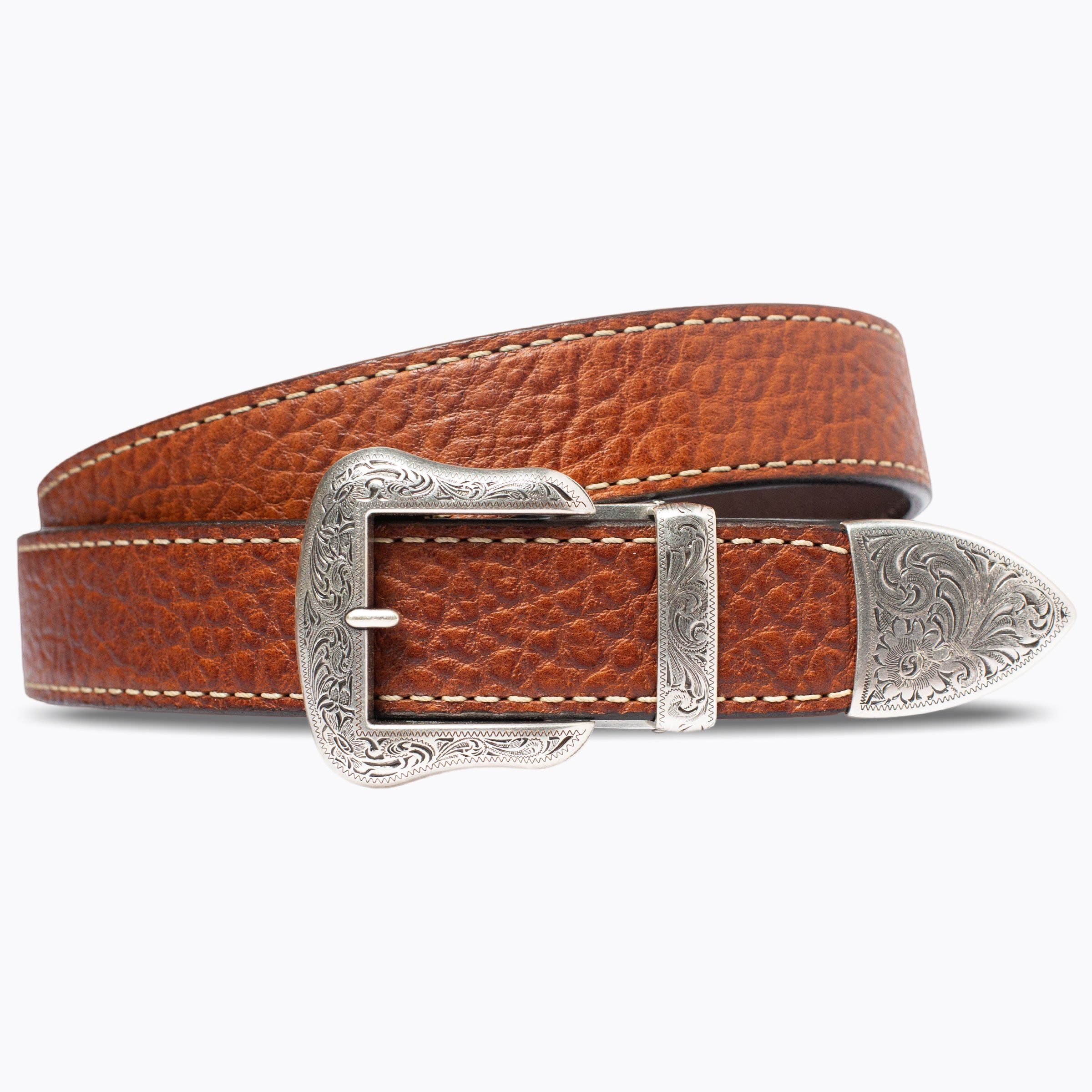 The Earpstead Americana Belt, Peanut – Buffalo Leather Strap, 1.575" [40mm]
