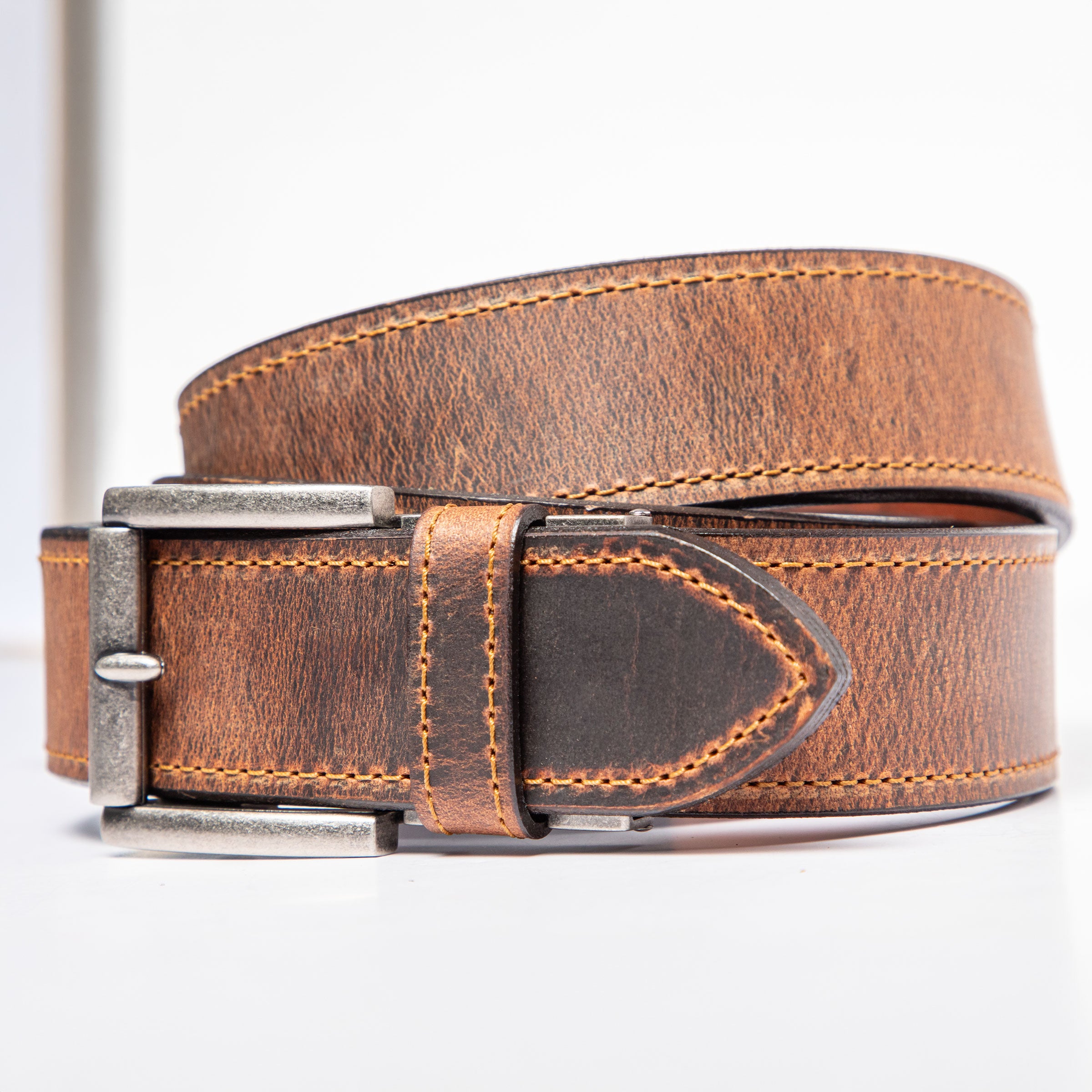 Timberline Americana Belt, Sienna – Crazy Horse Leather Strap, 1.575" [40mm]