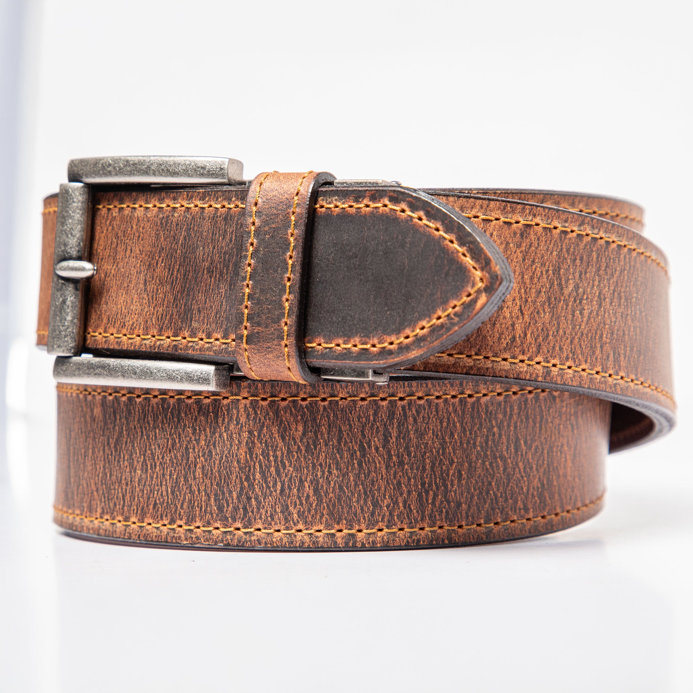 Timberline Americana Belt, Sienna – Crazy Horse Leather Strap, 1.575" [40mm]