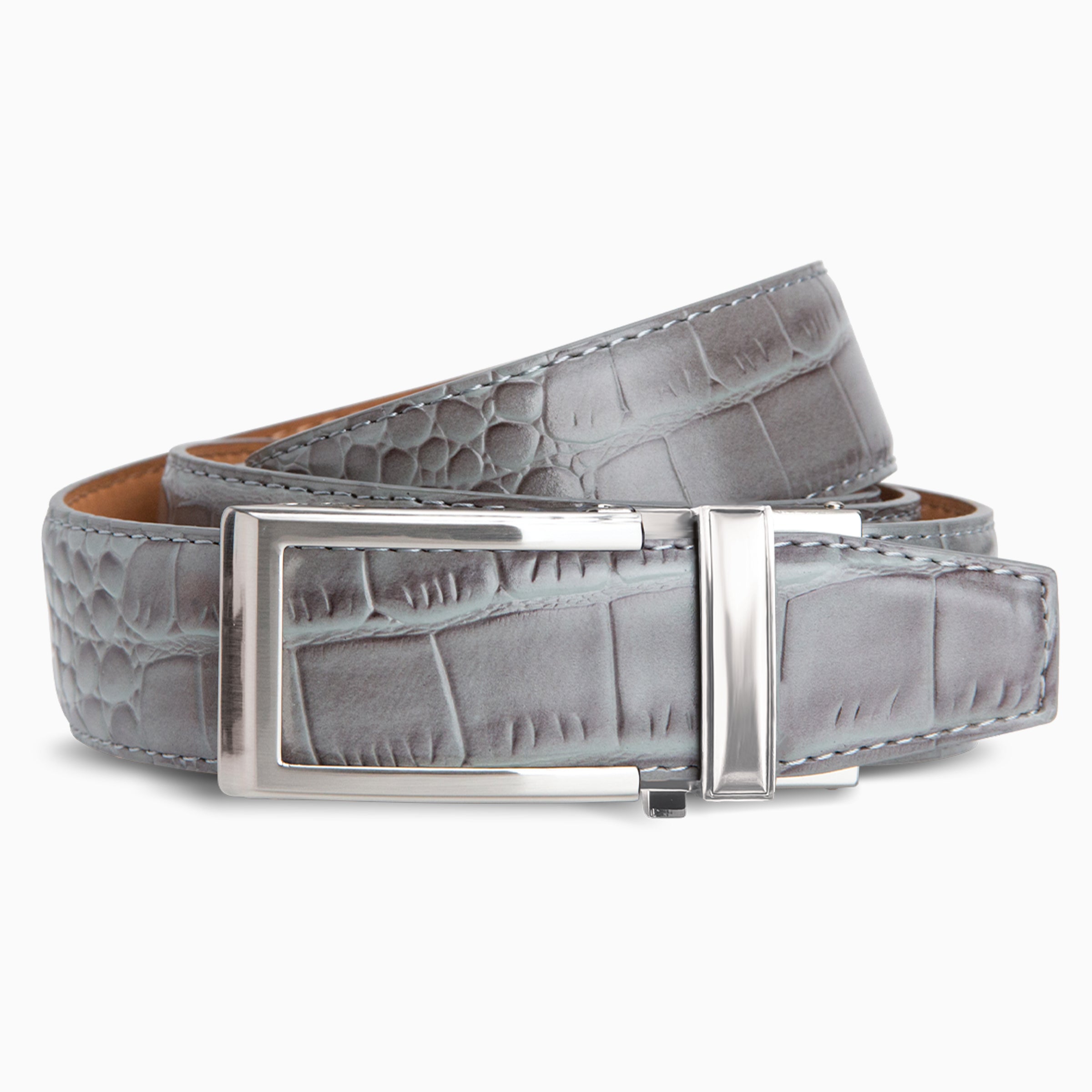 Alligator Grey V2 Ratchet Belt, 1 3/8 Alligator Grey V2 Ratchet Belt, 1 3/8