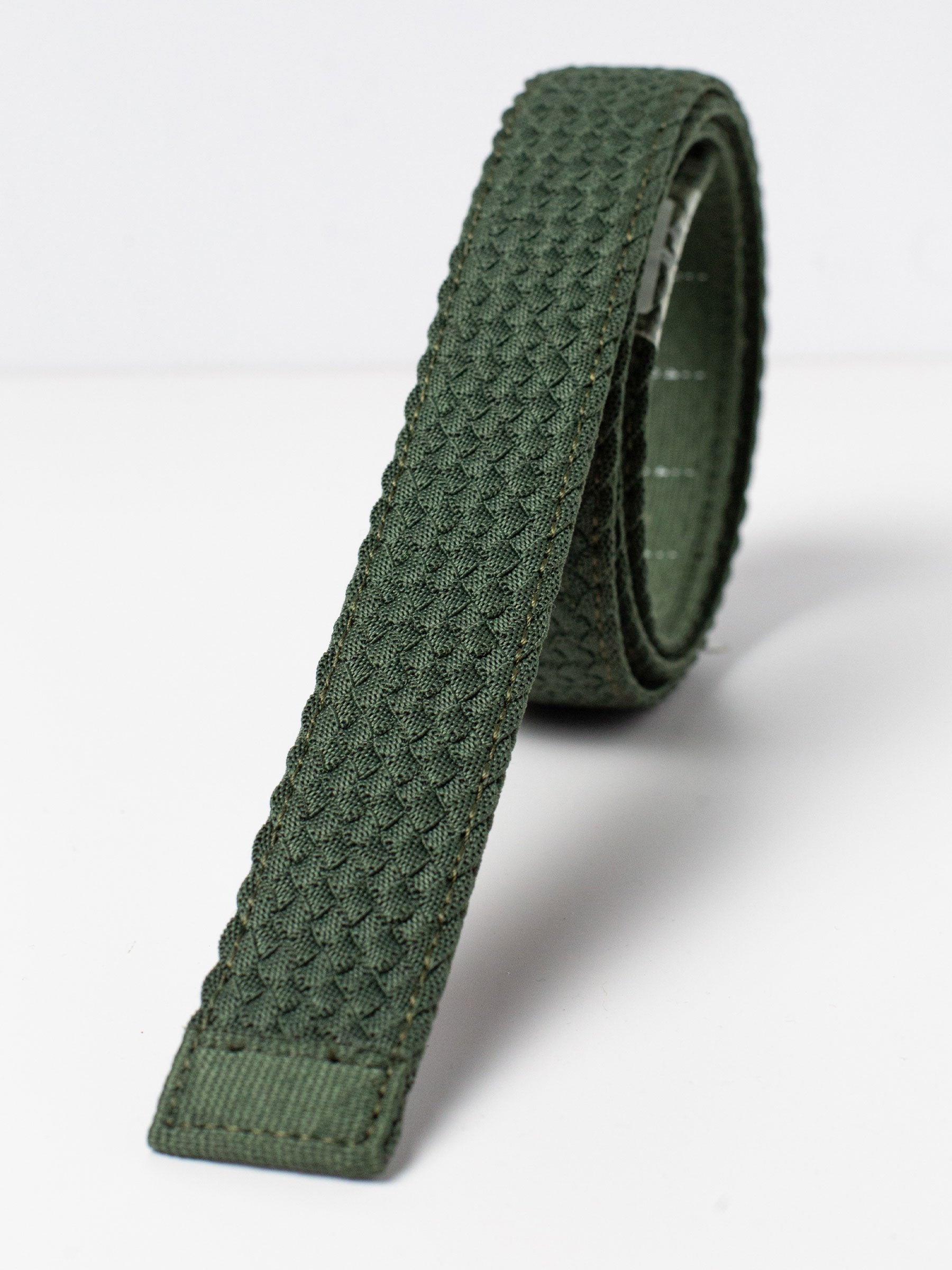 Explorer Braided Green Ratchet Belt 1.38