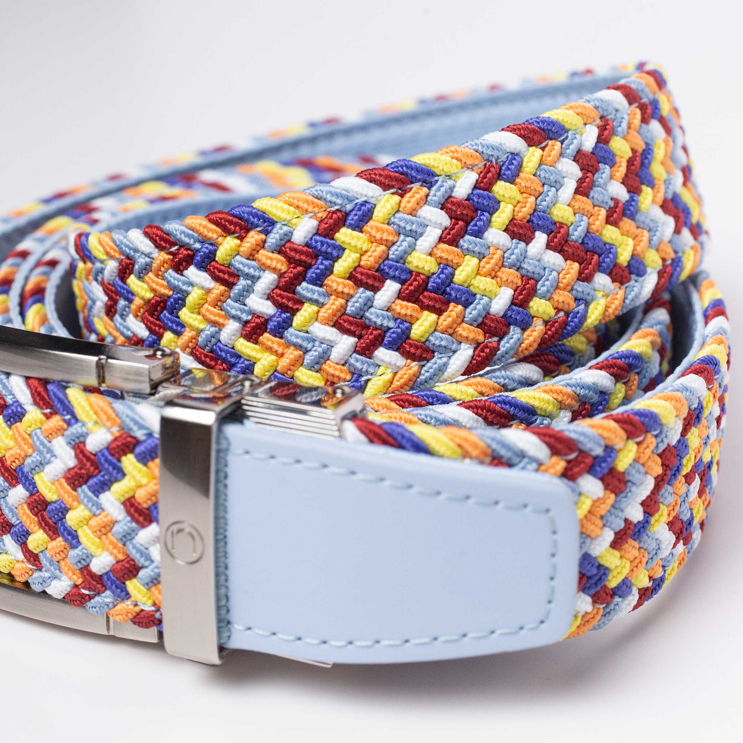 Braided Popcorn Golf Ratchet Belt 1.38
