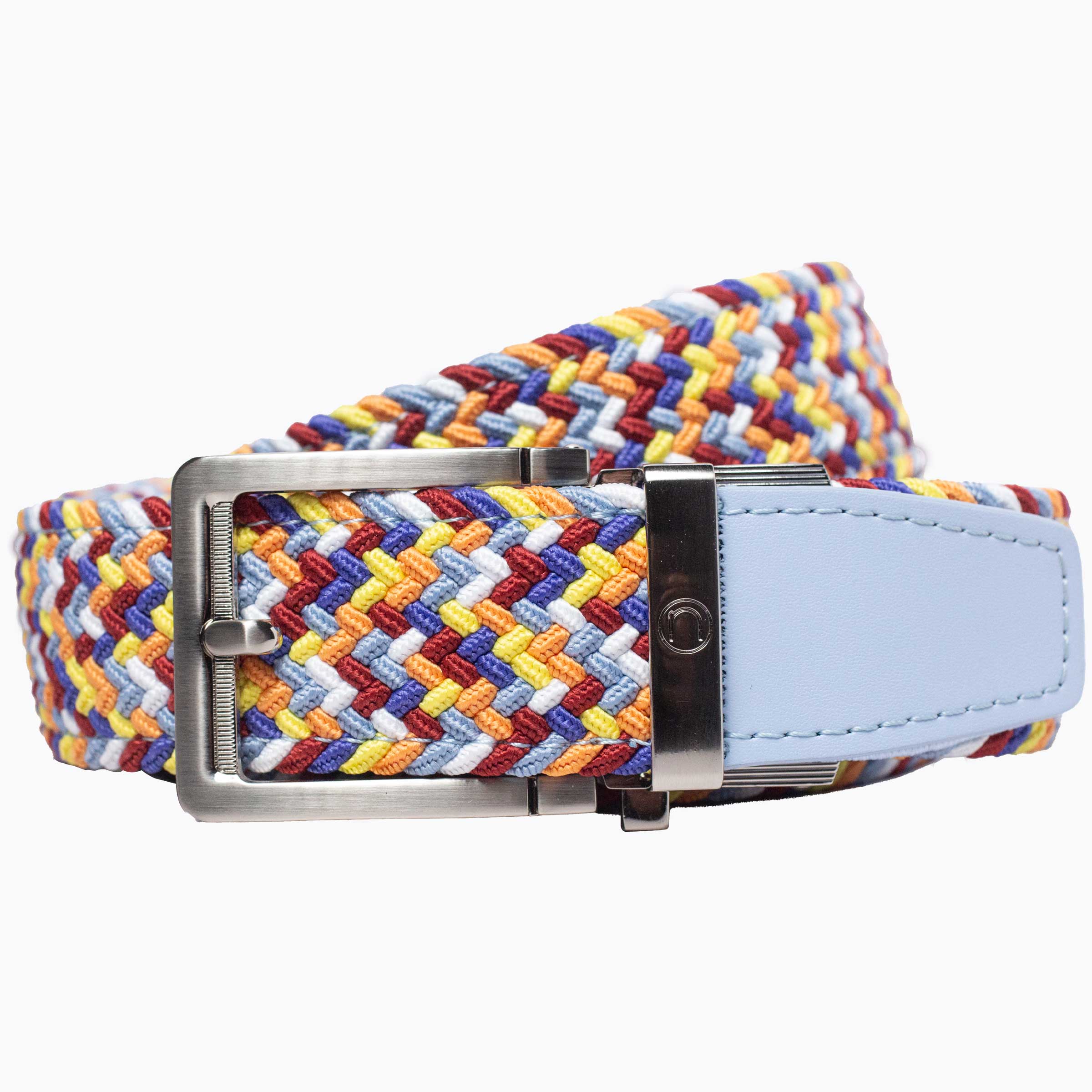 Braided Popcorn Golf Ratchet Belt 1.38
