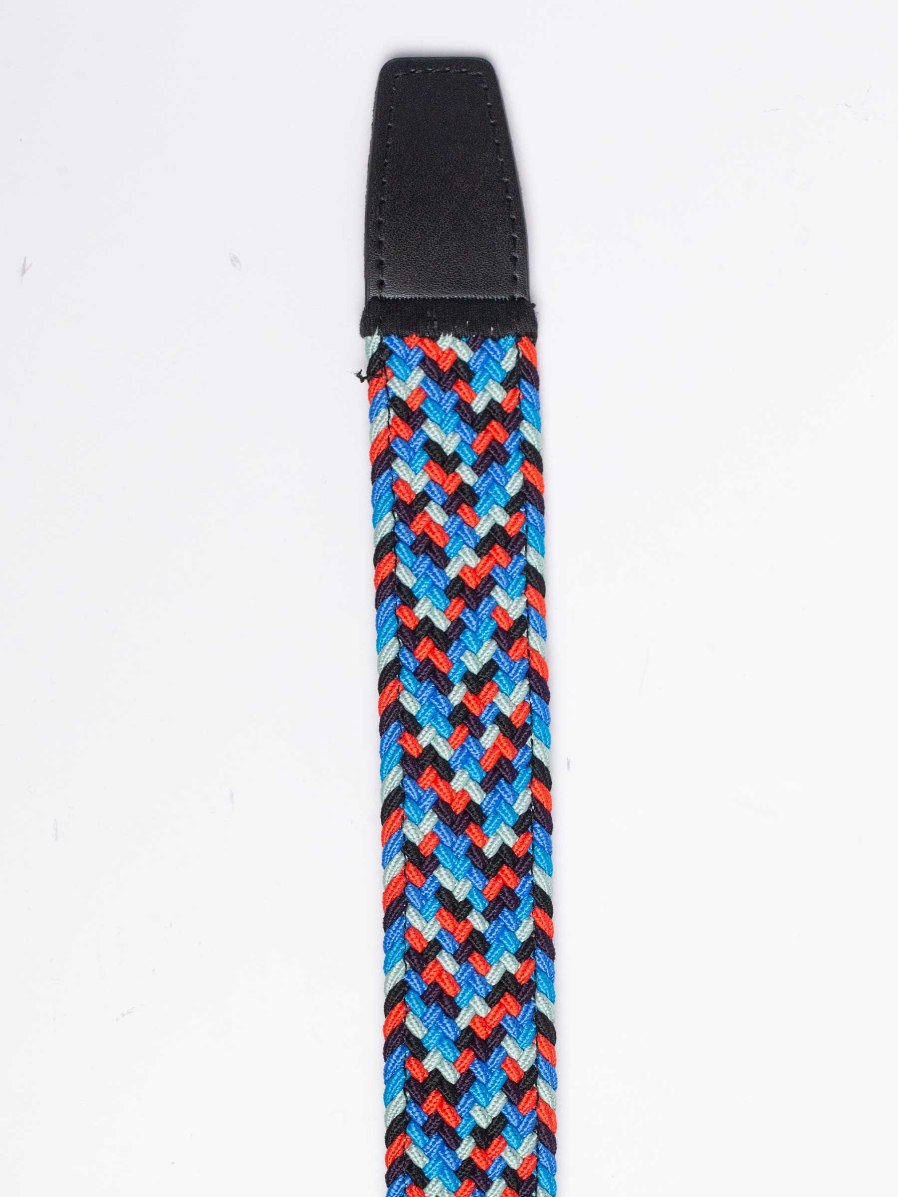 Braided Blue, Red & Grey Golf Ratchet Belt 1.38" [35mm]