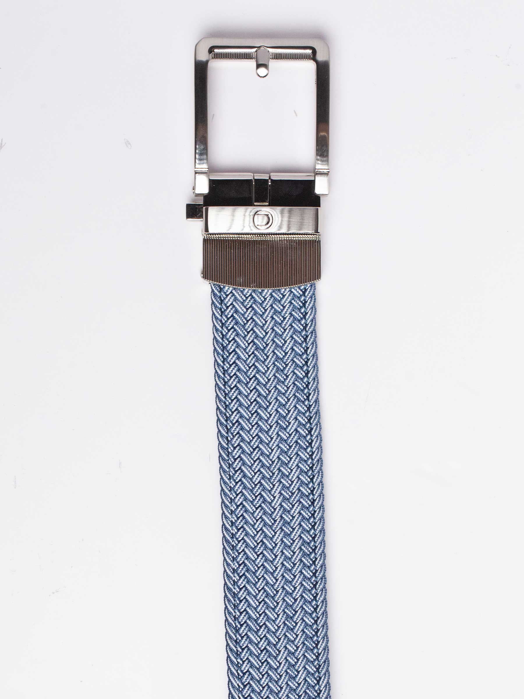 Braided Blue Cord Golf Ratchet Belt 1.38" [35mm]
