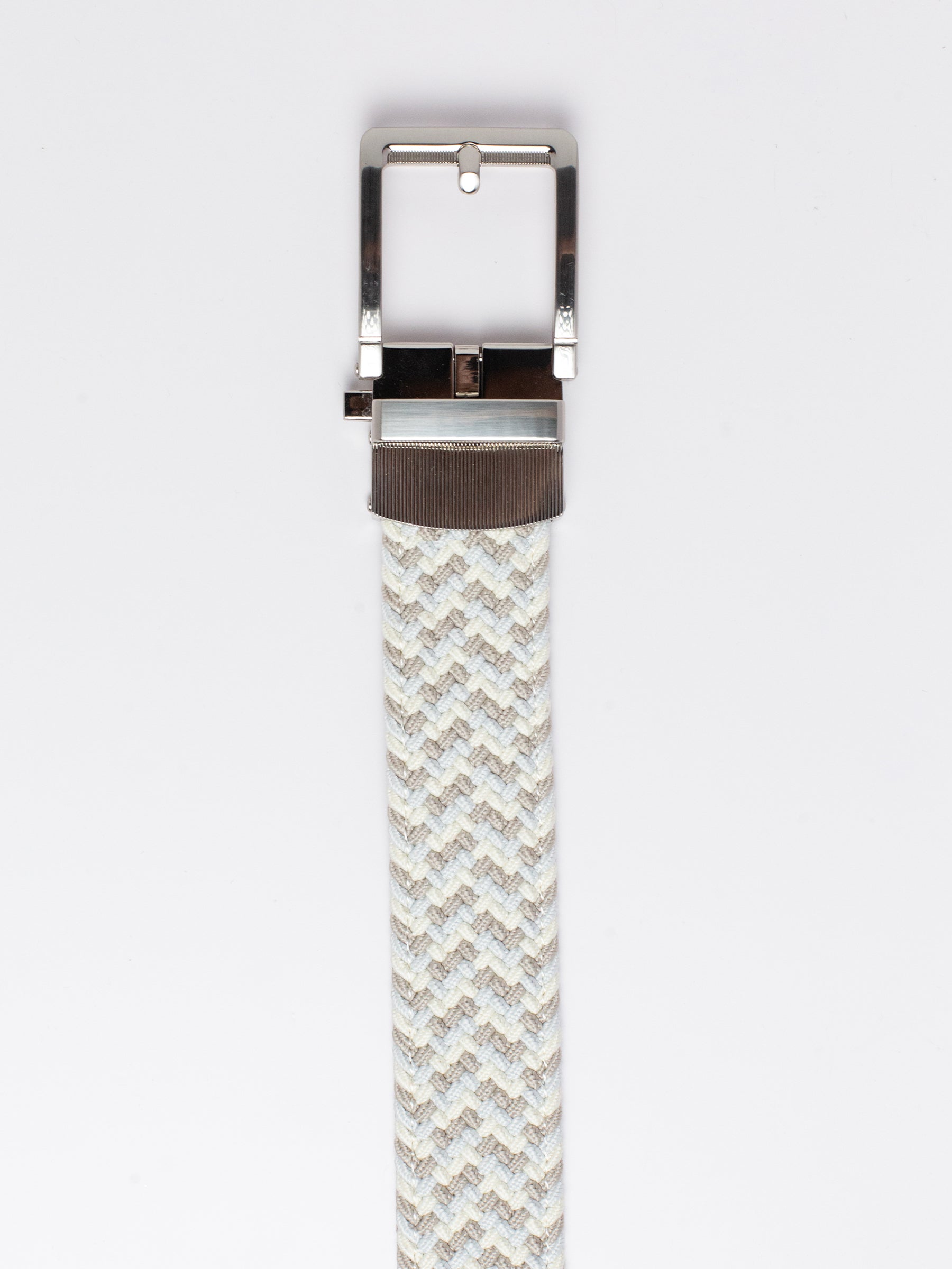 Braided Tri-Color Tan Golf Ratchet Belt 1.38" [35mm]