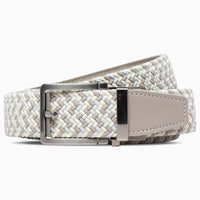 Braided Tri-Color Tan Golf Ratchet Belt 1.38" [35mm]