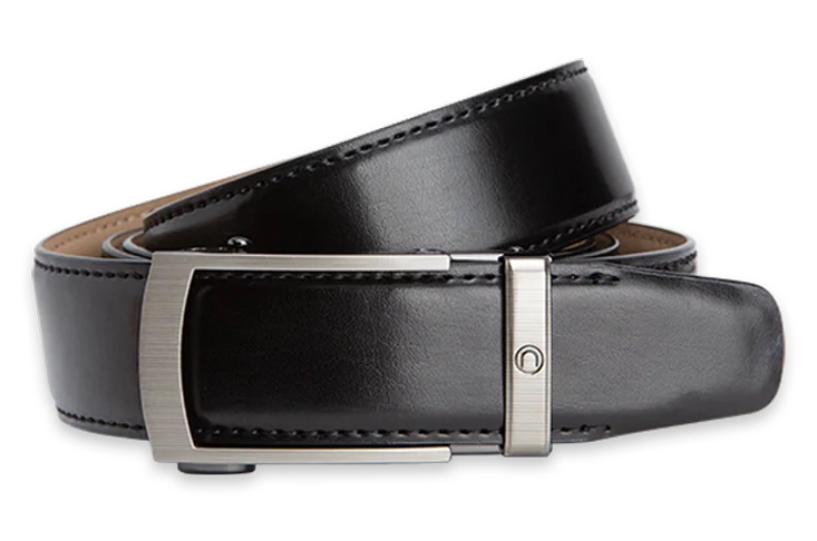 Vetica Black, 1 3/8" Strap, Dress Belt