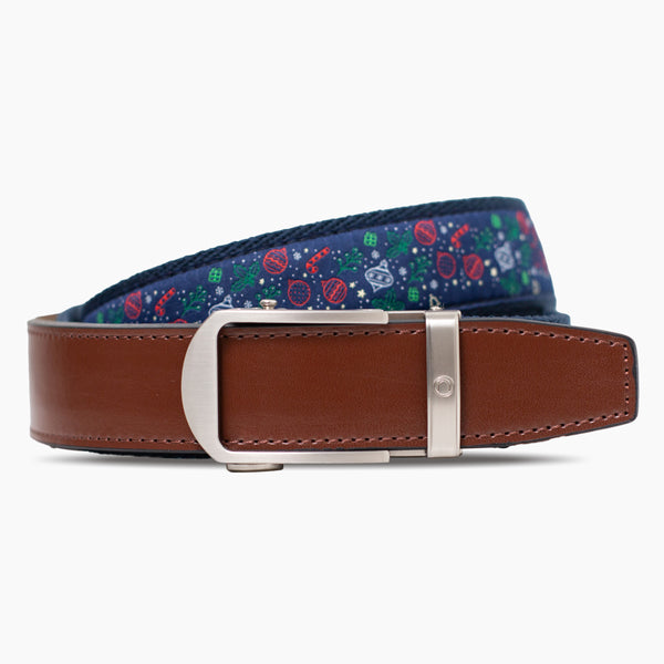 Hampton Ornament Golf Ribbon Ratchet Belt 1.38