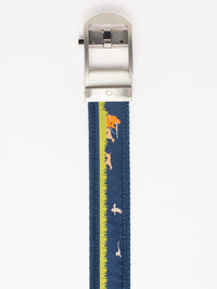 Hunter Navy Outdoor Ribbon Ratchet Belt 1.38" [35mm]