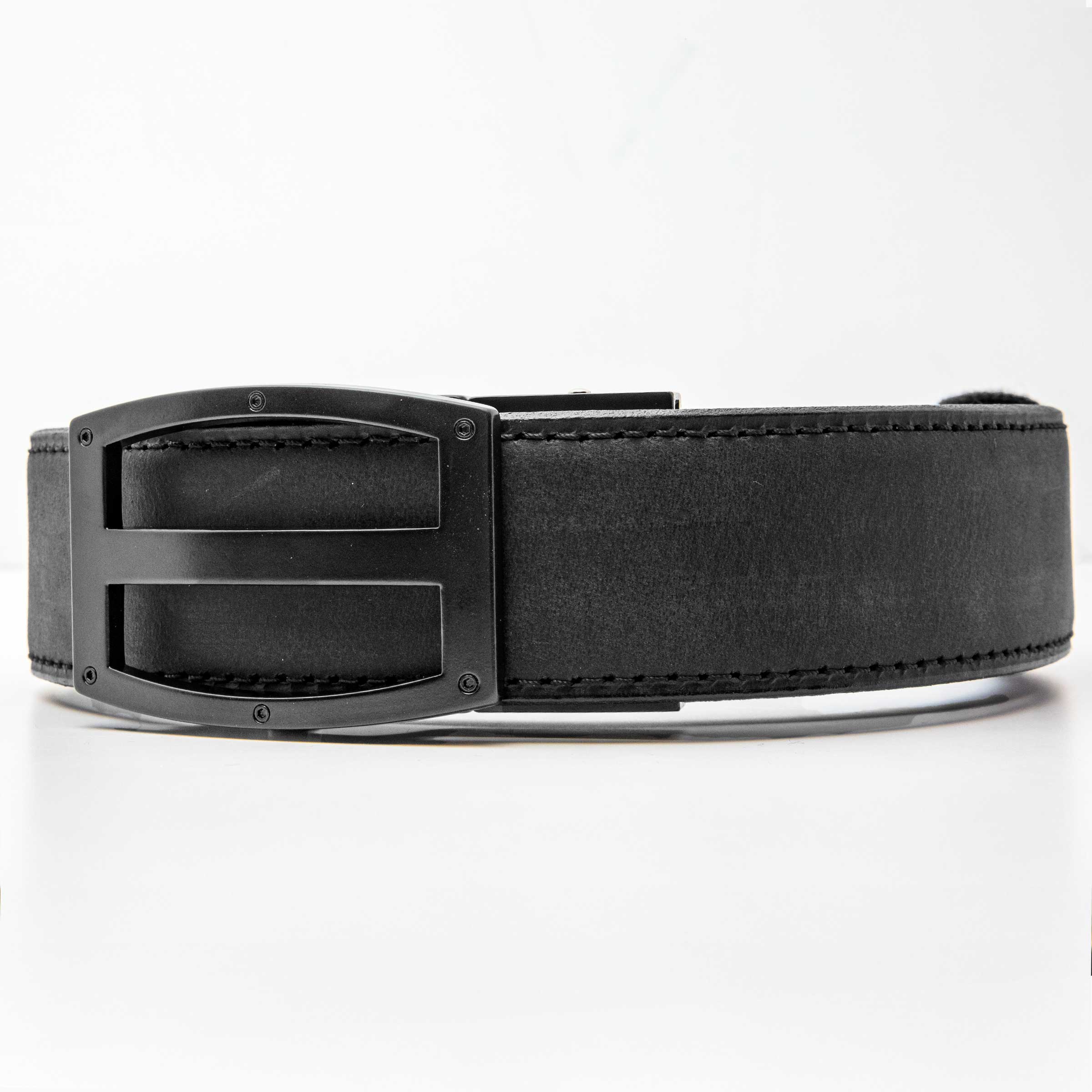Titan Ironhide Black EDC Ratchet Belt - Corner