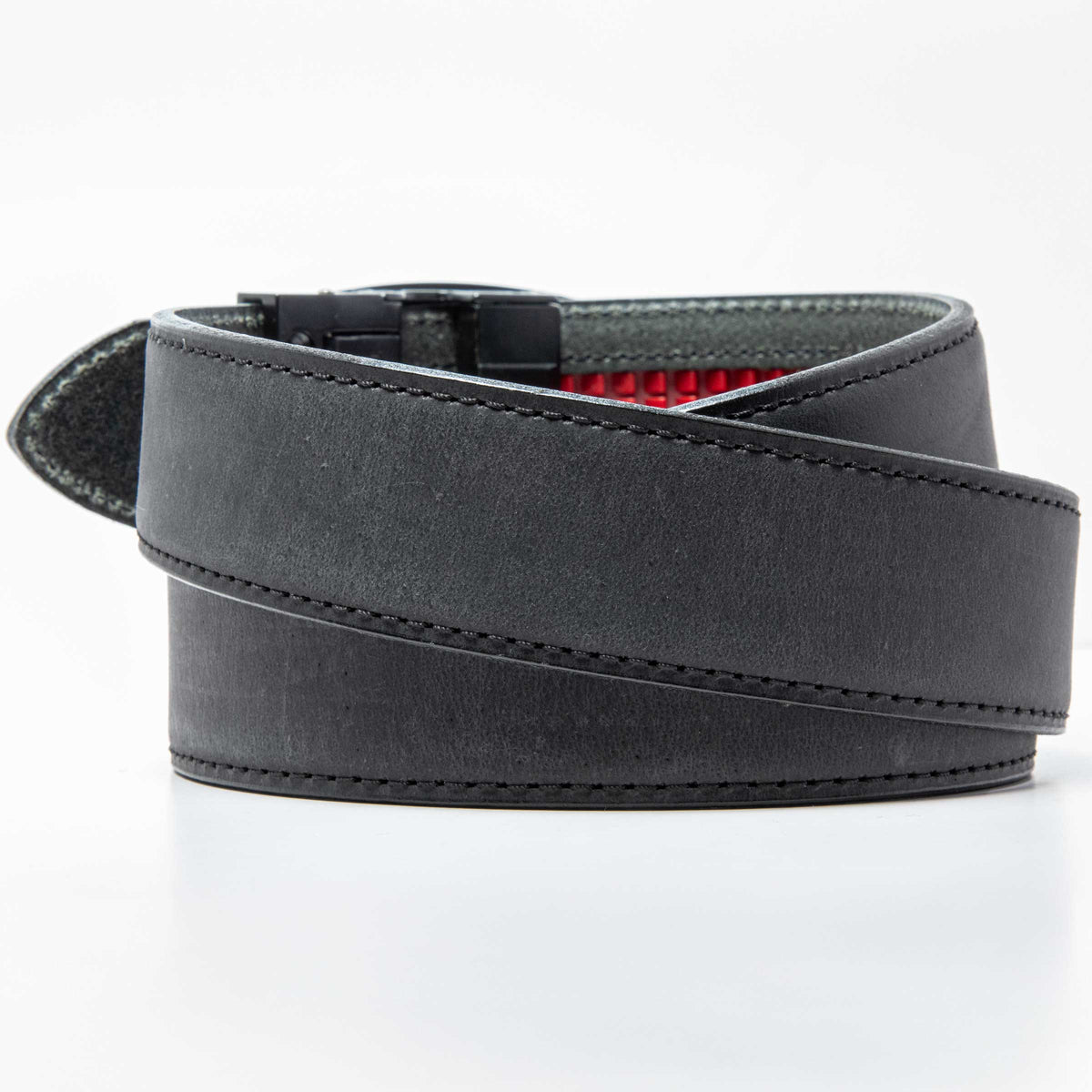 Titan Ironhide Black Crazy Horse EDC Ratchet Belt 1.5