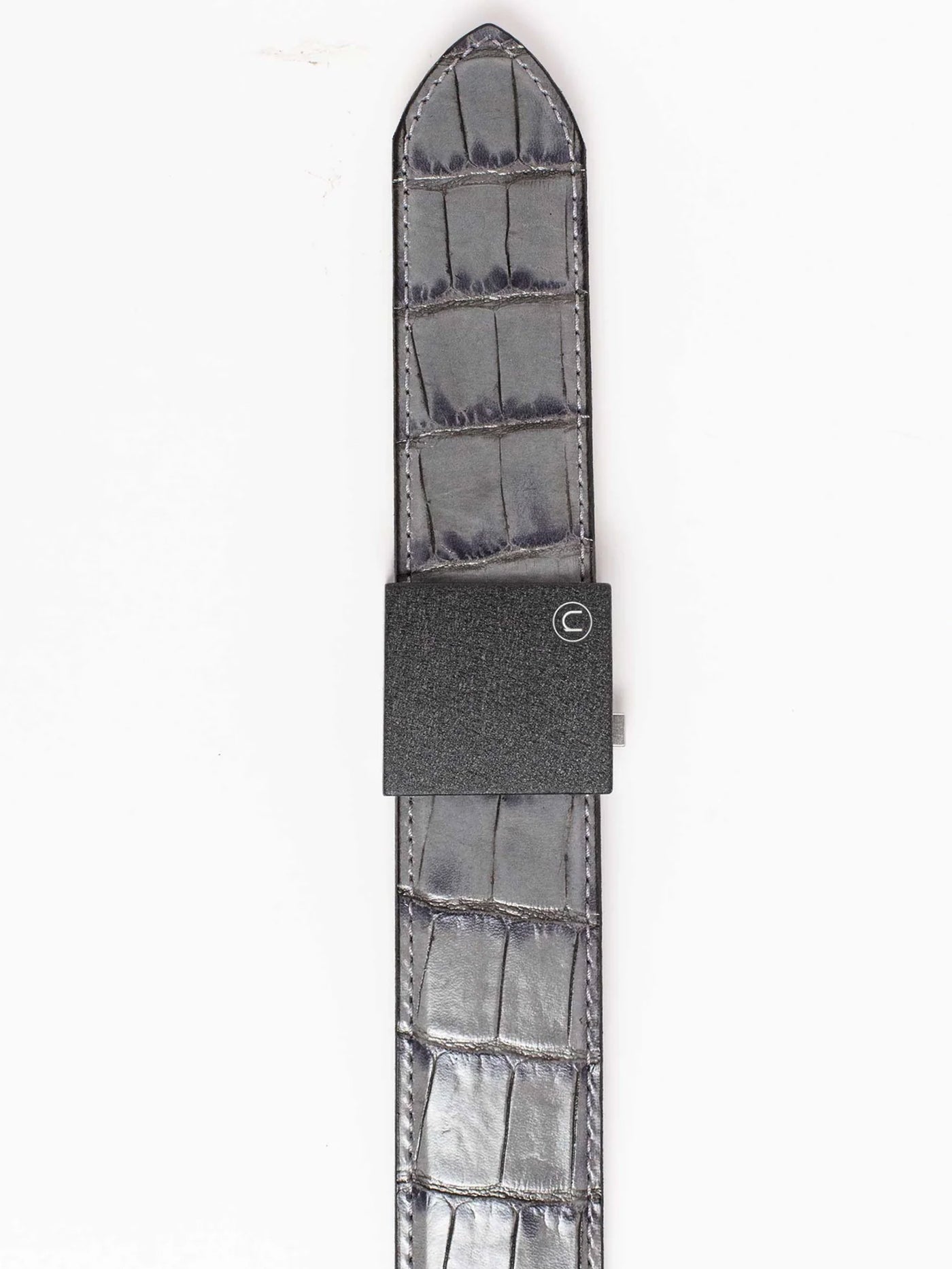 Supreme Crocodile Grey EDC Ratchet Belt, 1.5" [38mm]