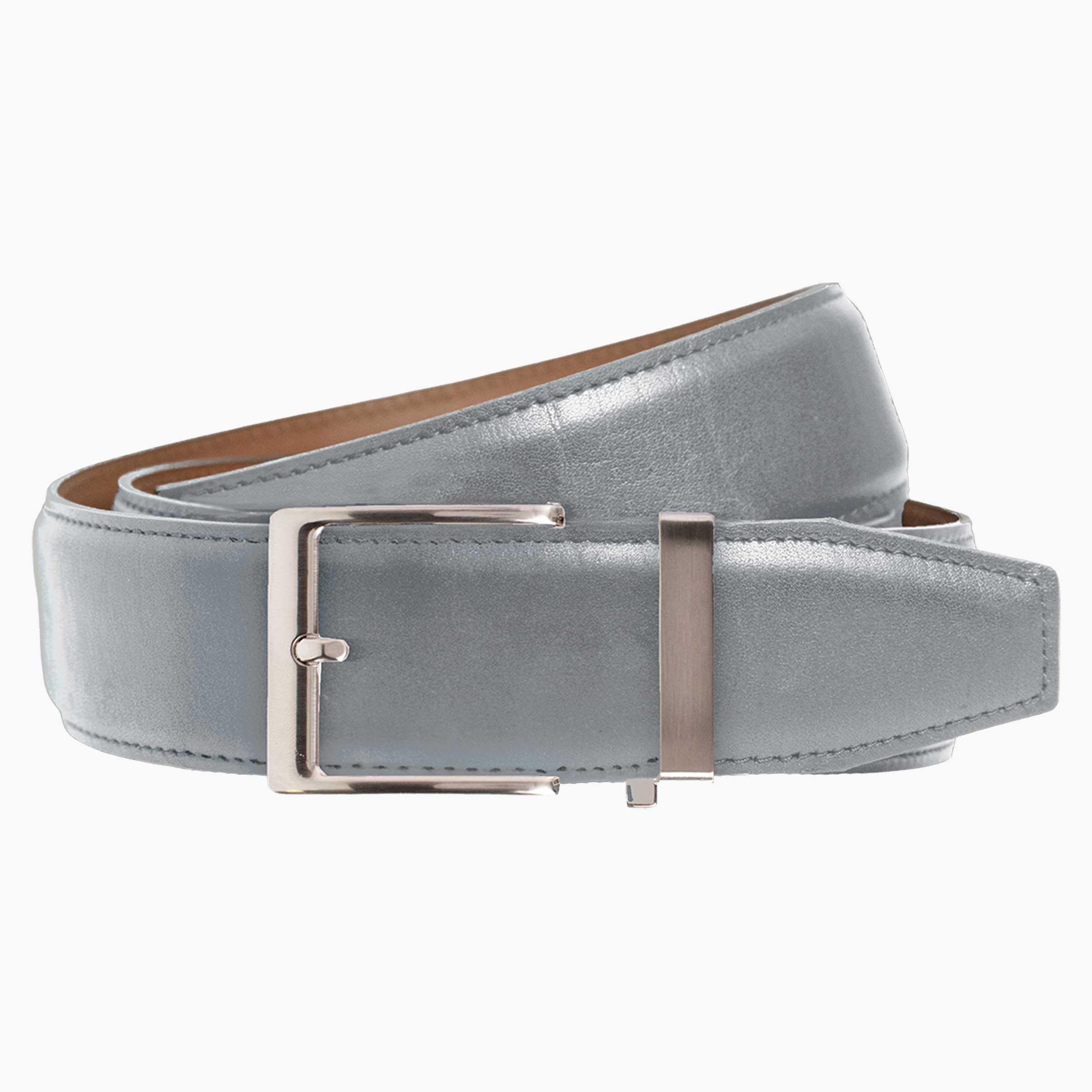 Smooth Grey, 40mm Strap, Dress Belt Smooth Grey, 40mm Strap, Dress Belt