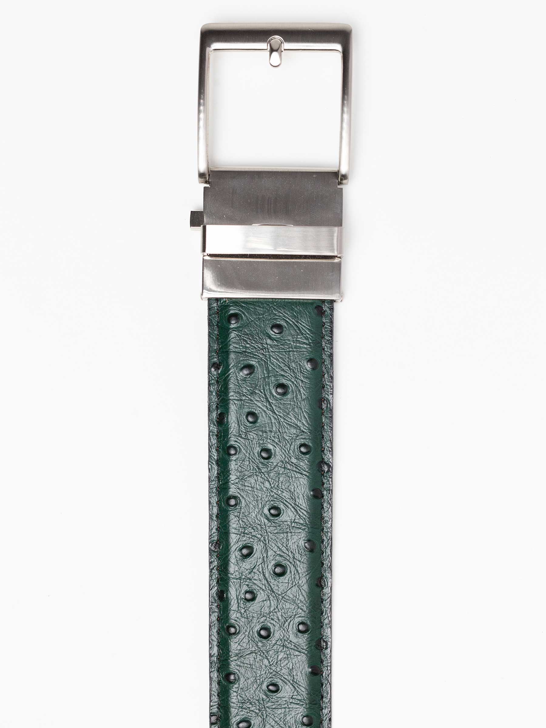 Ostrich Emerald Green Ratchet Belt 1.575" [40mm]