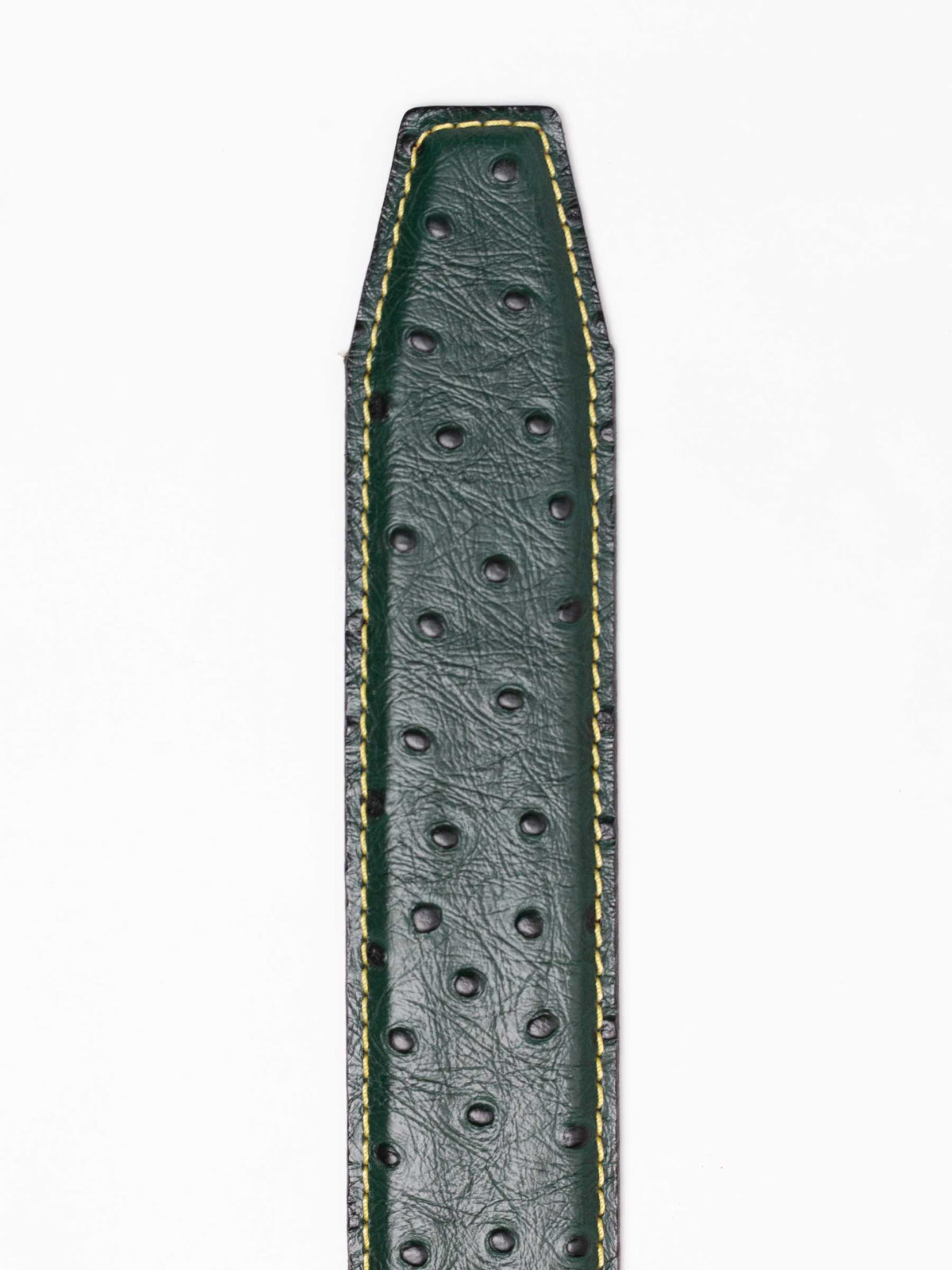 Rowland Thomas Emerald Green Ostrich Ratchet Belt | Italian 