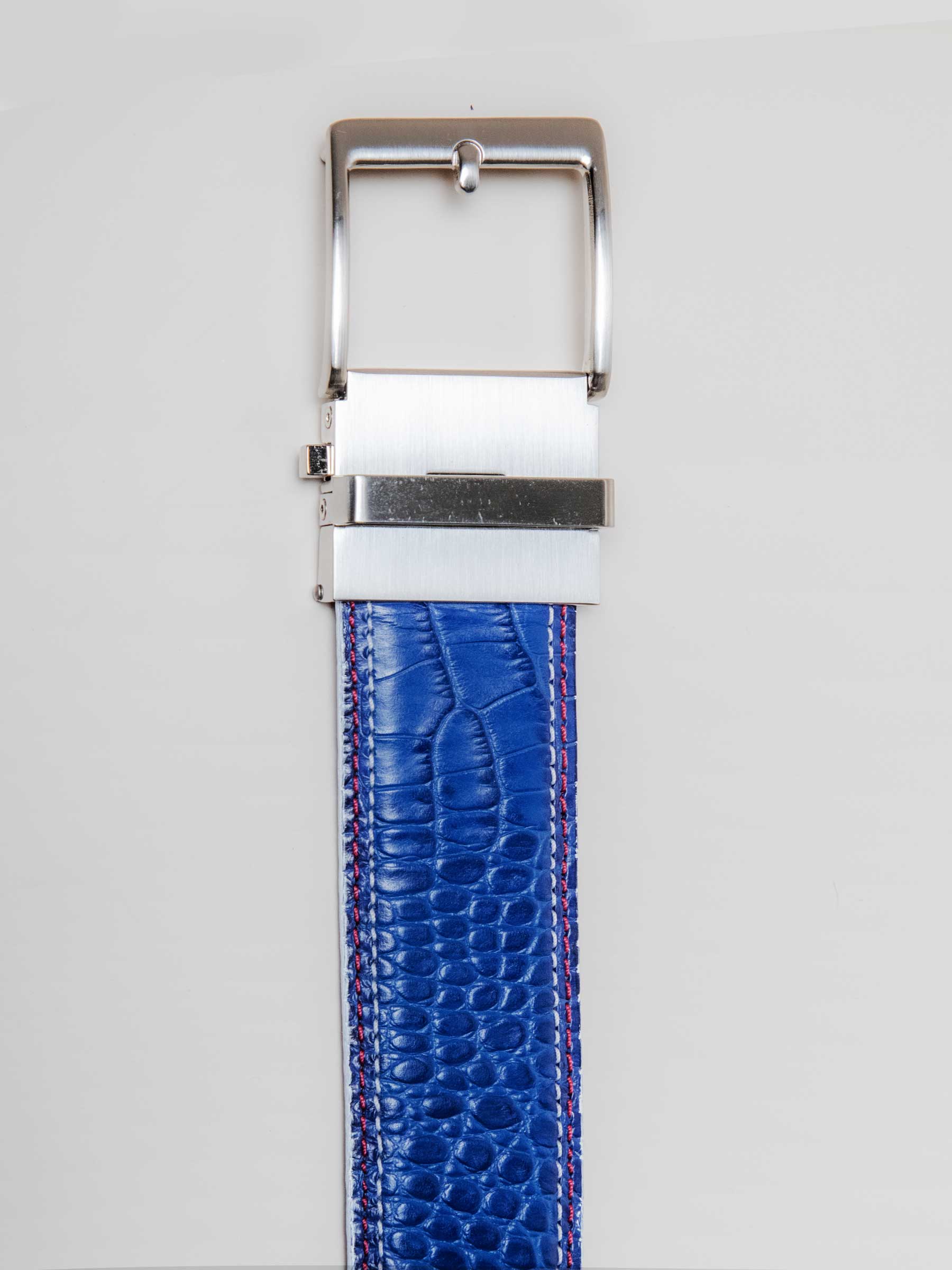 Limited Edition Hudson Reserve Kayiman Blue Luxury Ratchet Belt 1.575" [40mm]