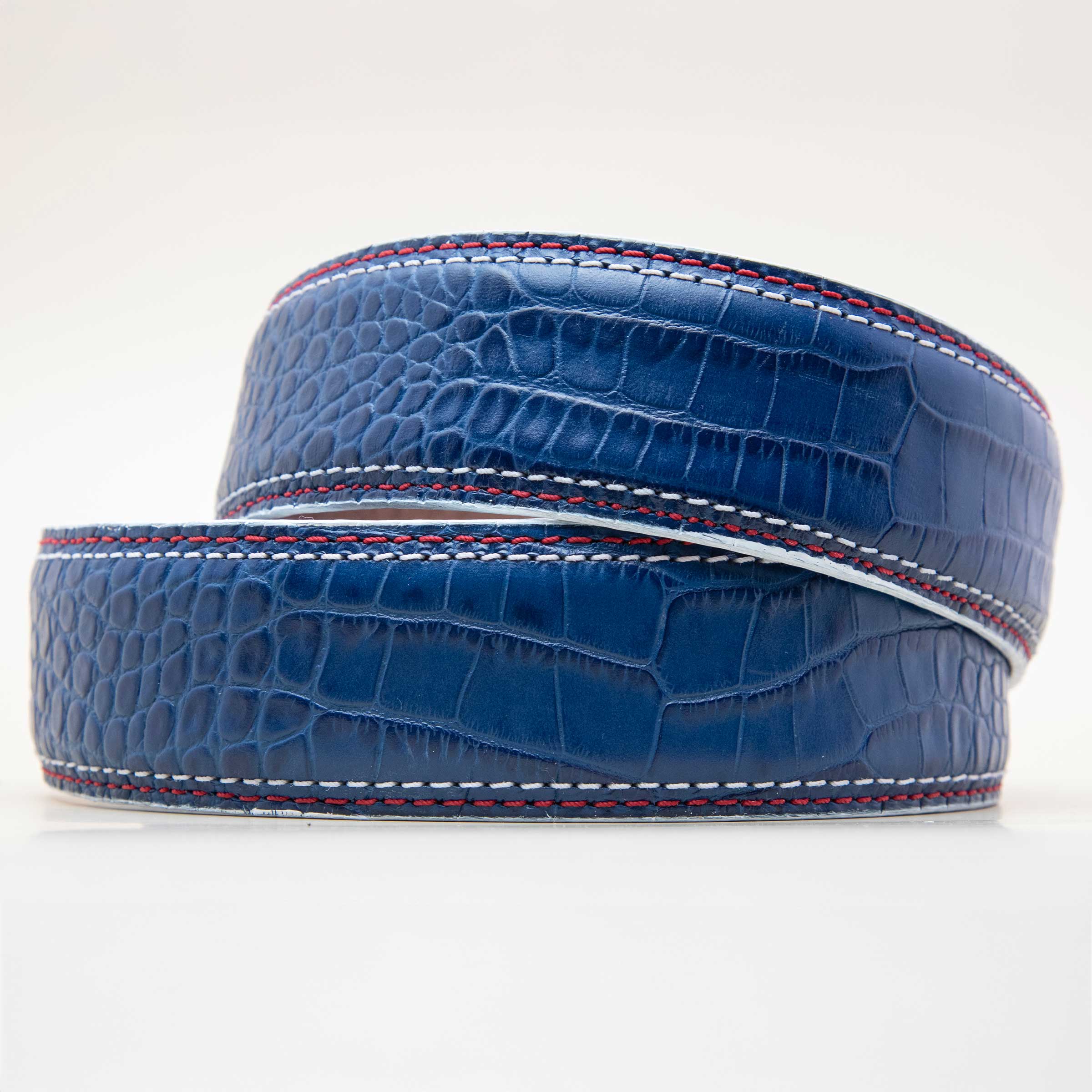 Limited Edition Hudson Reserve Kayiman Blue Luxury Ratchet Belt 1.575" [40mm]