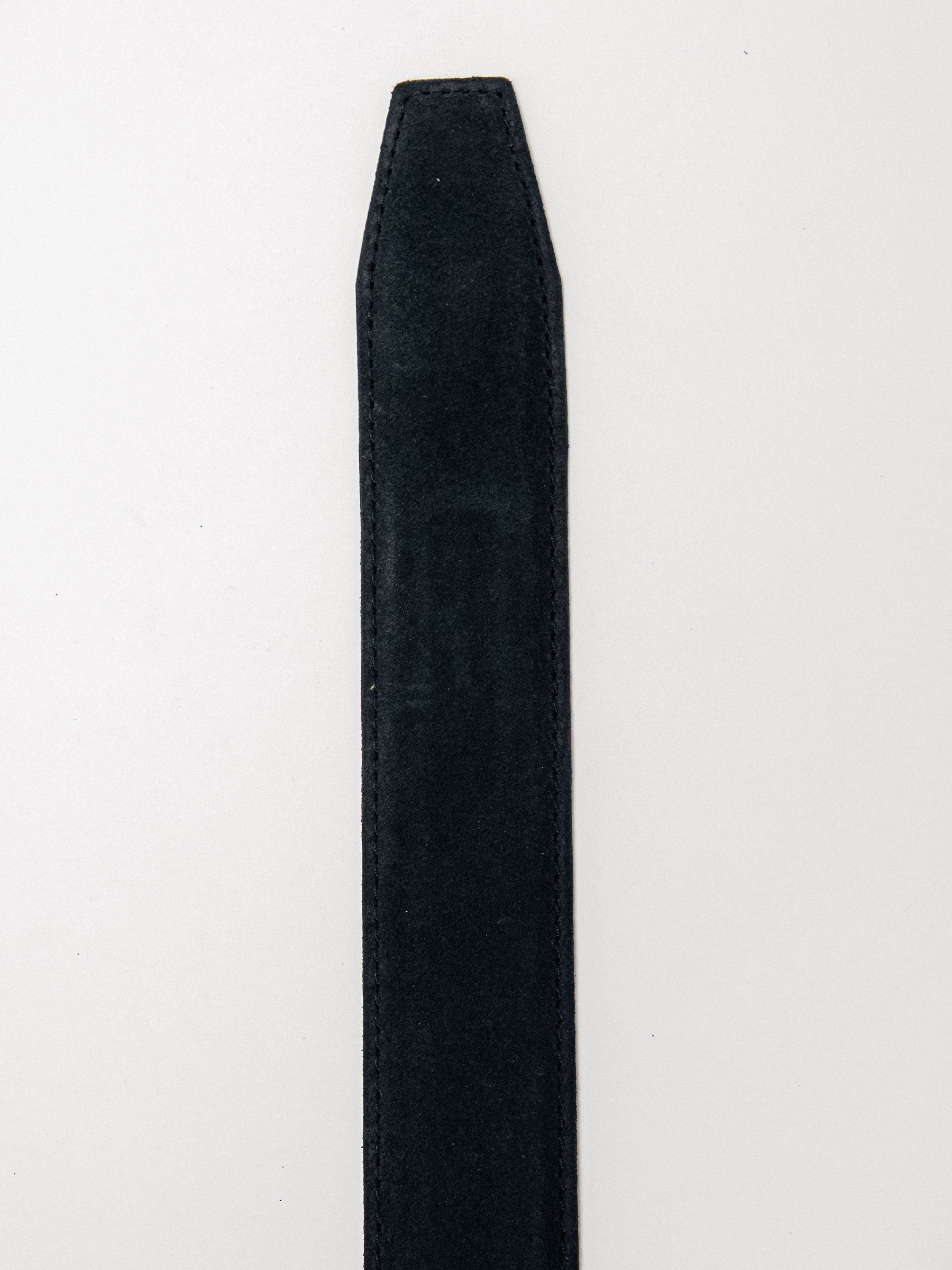 The Nocturne Suede Black Leather Dress Belt, 1.575" [40mm]