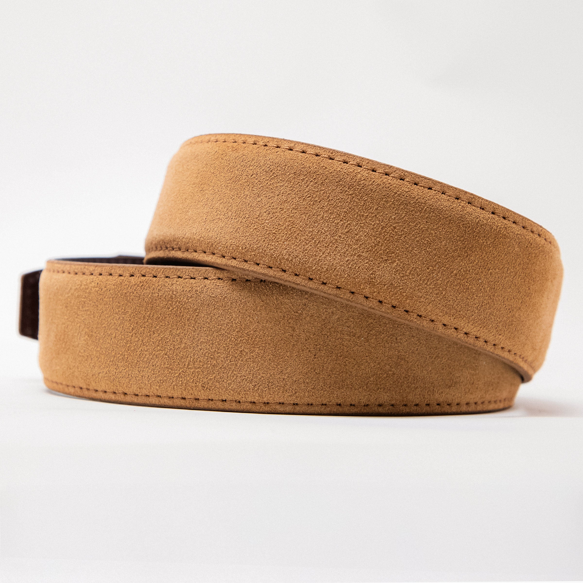 Desert Regent Suede Tan Leather Dress Belt, 1.575" [40mm]