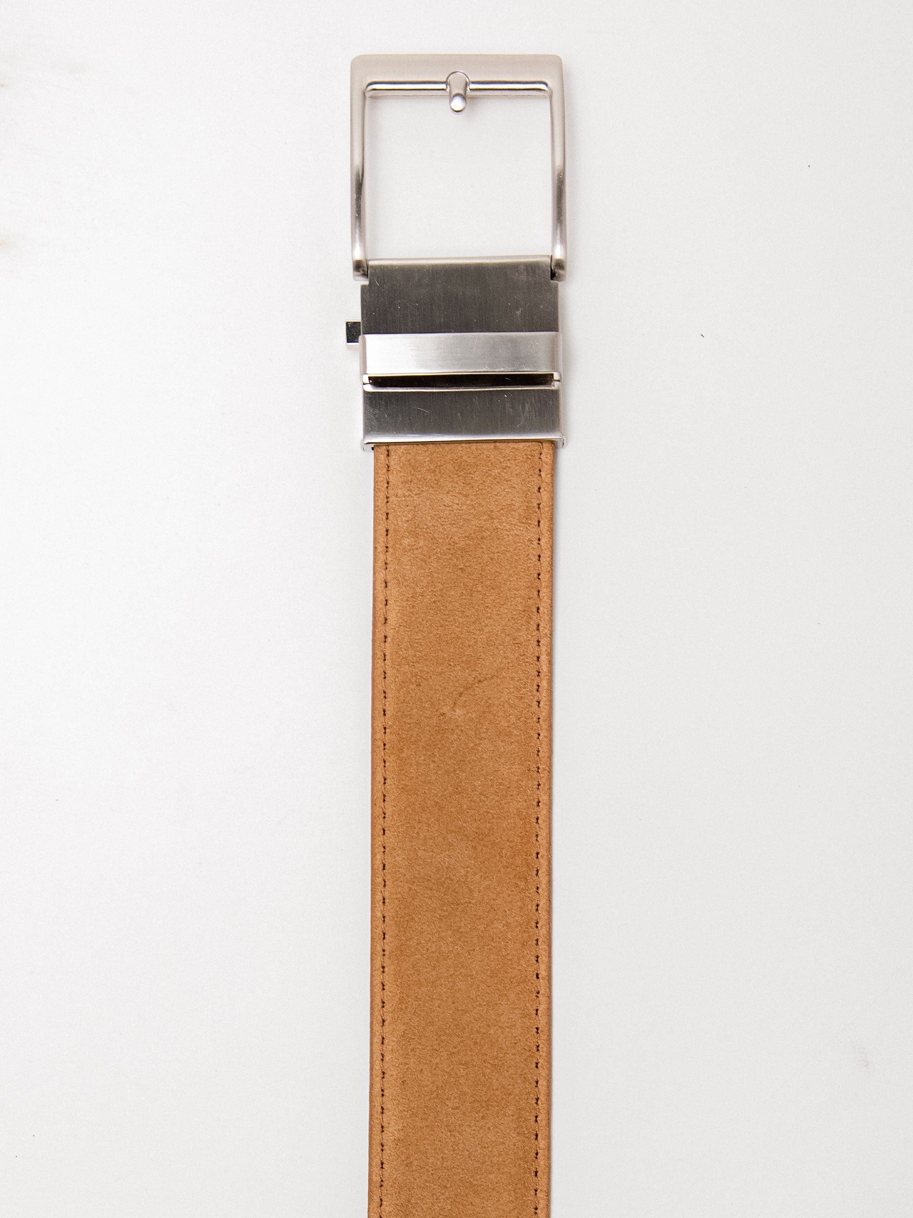 Desert Regent Suede Tan Leather Dress Belt, 1.575" [40mm]
