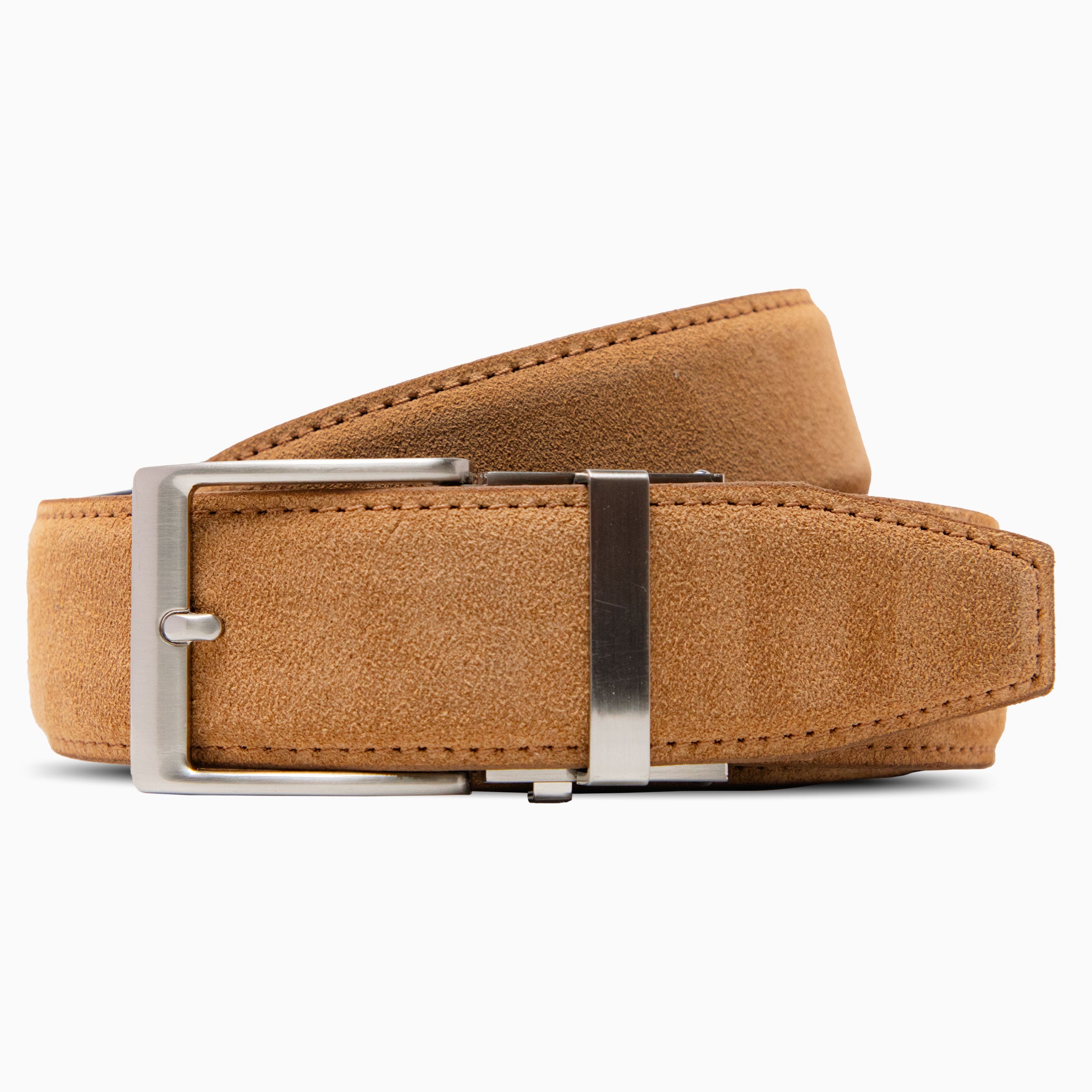 Desert Regent Suede Tan Leather Dress Belt, 1.575" [40mm]