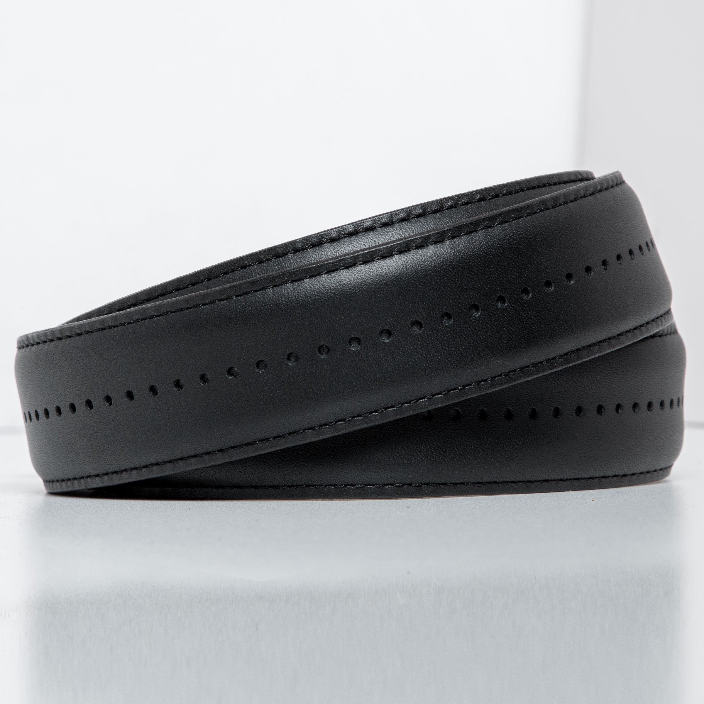 The Daniel Black | USA-Made Leather Dress Belt | 1 3/8" Strap, Dress Ratchet Belt