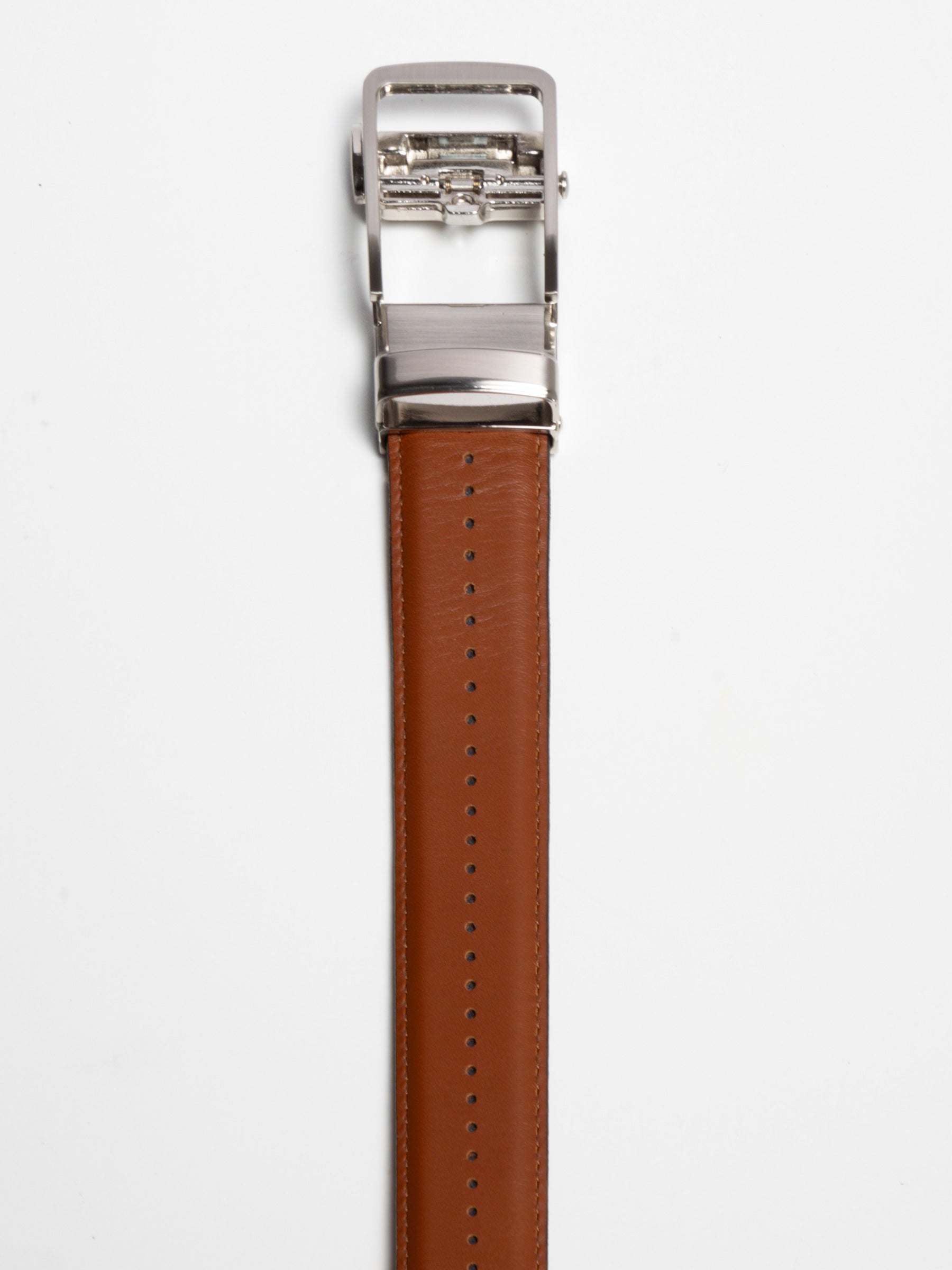 The Daniel Cognac | USA-Made Leather Dress Belt | 1 3/8" Strap, Dress Ratchet Belt