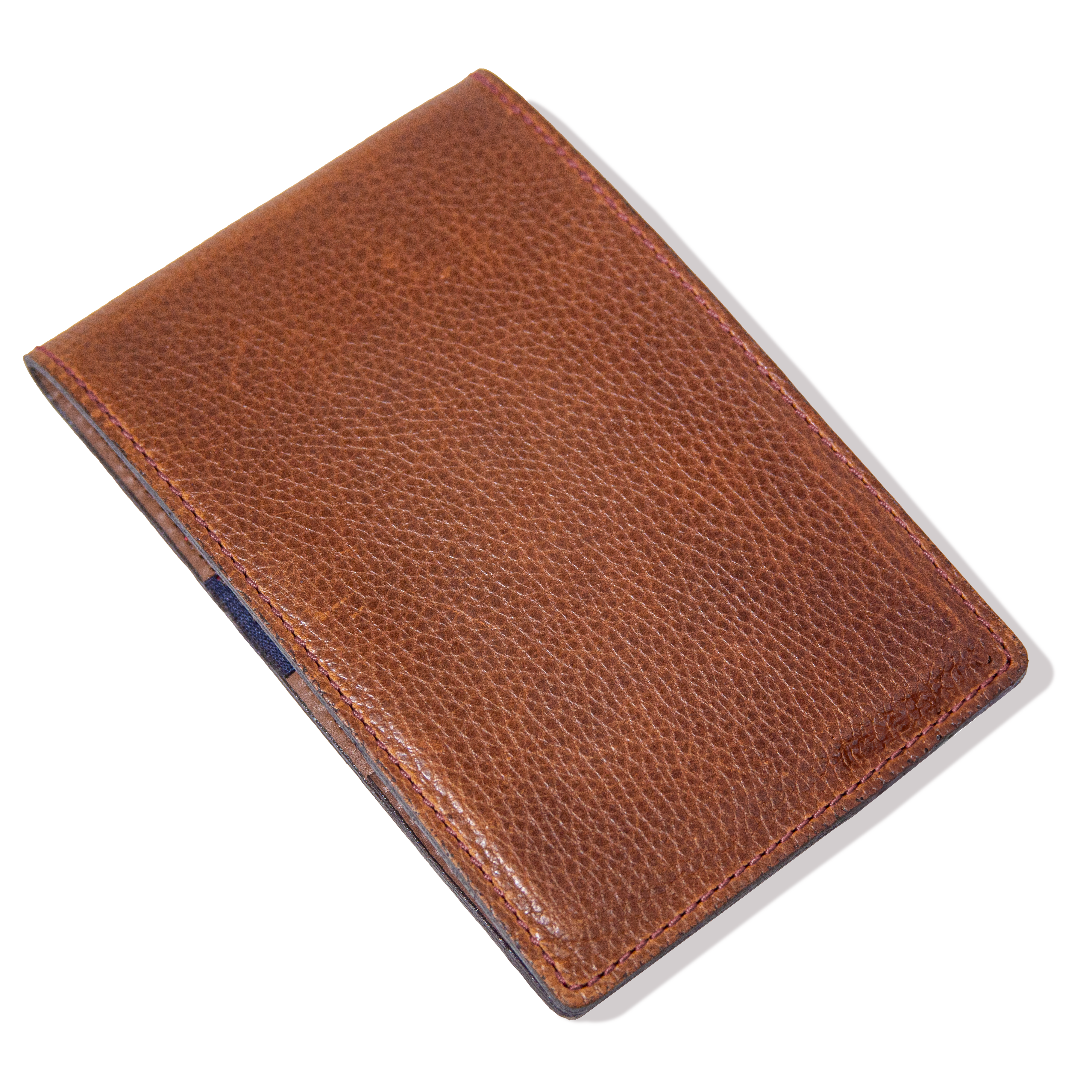 Scorecard Holder Pebble - Pecan w/ Black Thread
