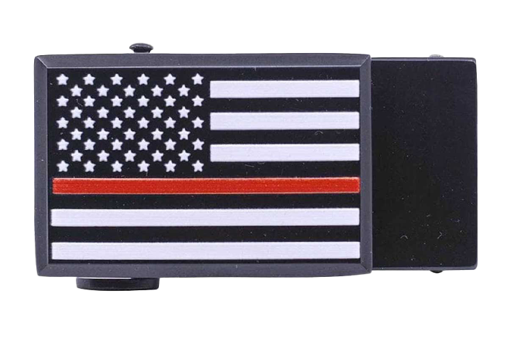 Thin Red Line Beveled Dress Buckle, Fits 1 3/8" Straps
