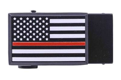 Thin Red Line Beveled Dress Buckle, Fits 1 3/8" Straps