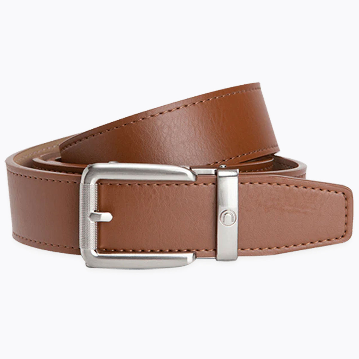 3296 Men\'s Adjustable Ratchet Belt- Brown Leather Dress Belt For Men Men main image 3