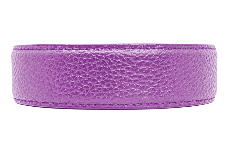 Pebble Grain Court Purple single stitch matching thread Strap