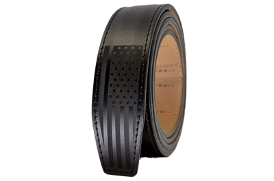 Super Patriot Black 1 3/8" Leather Dress Strap