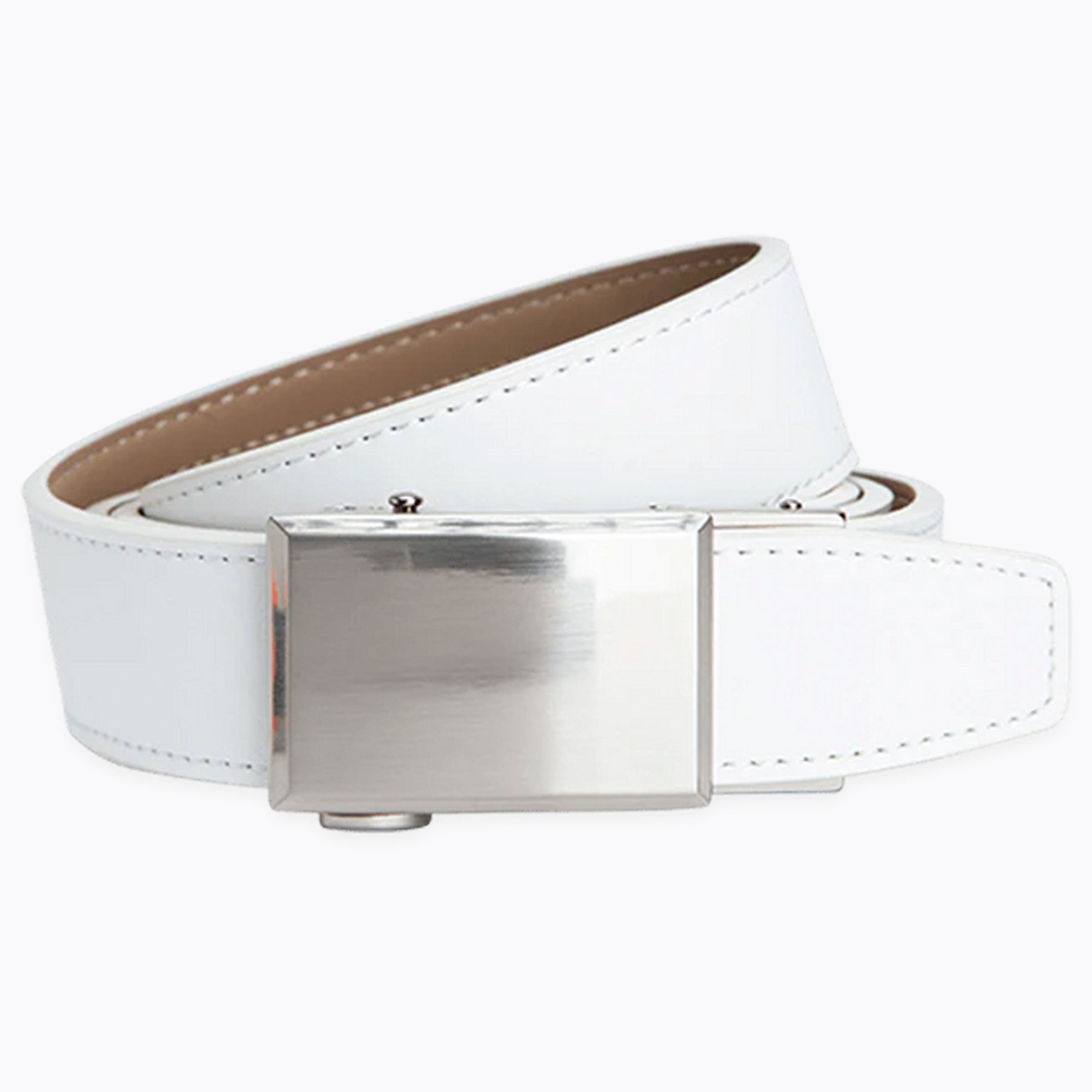 Shield V.3 White, 1 3/8" Strap, Dress Ratchet Belt